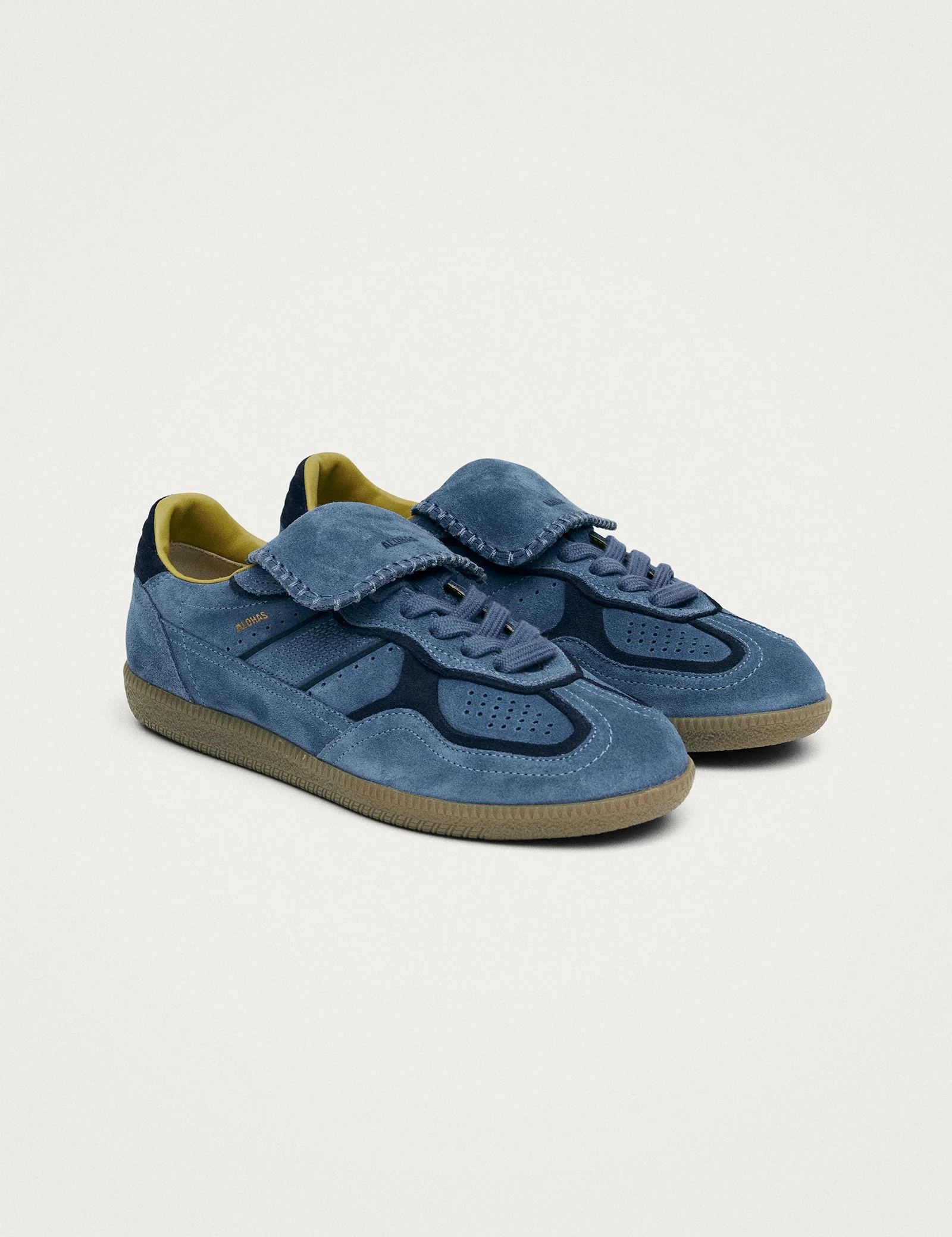 Alohas Club Suede Blue Leather Sneakers - Image 2