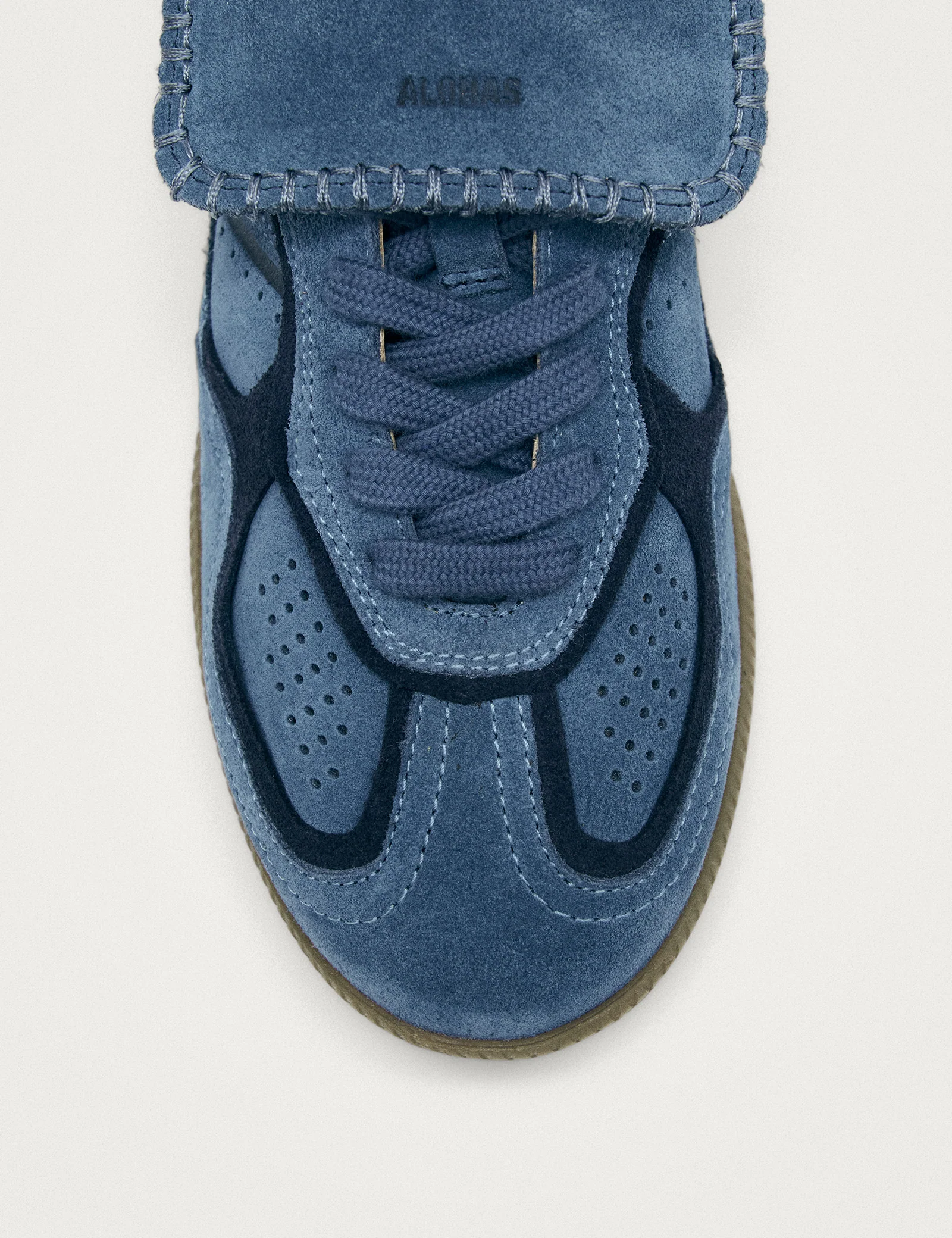 Alohas Club Suede Blue Leather Sneakers - Image 3
