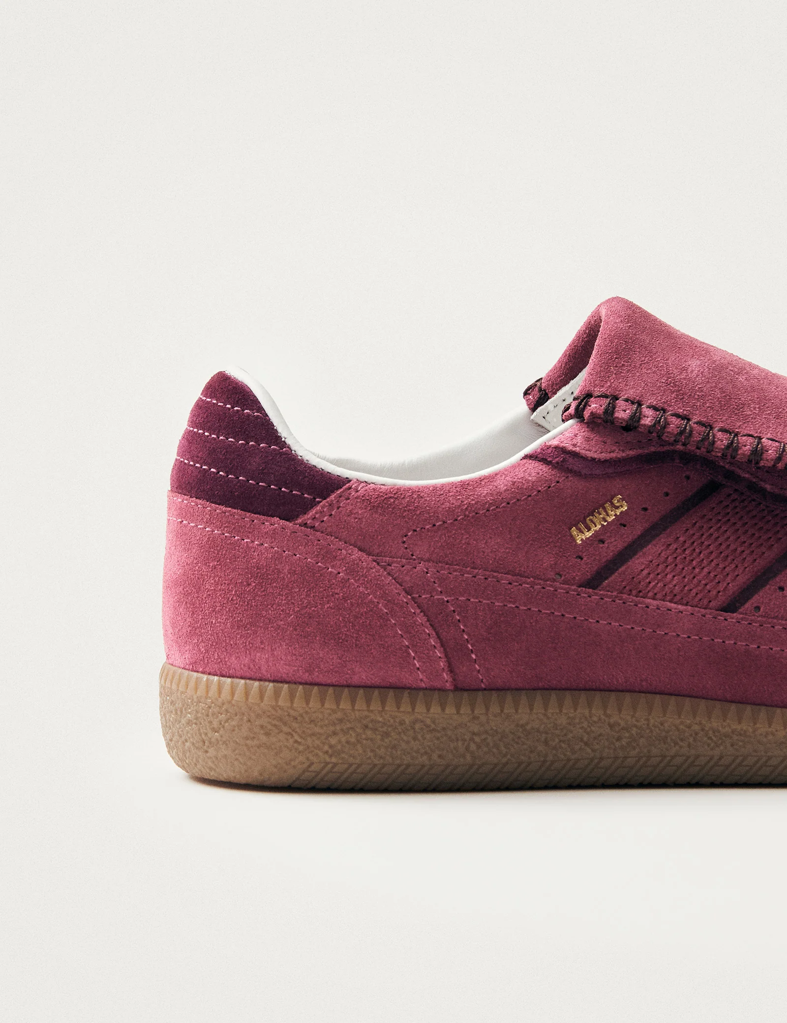 Alohas Club Suede Rasberry Leather Trainers - Image 4