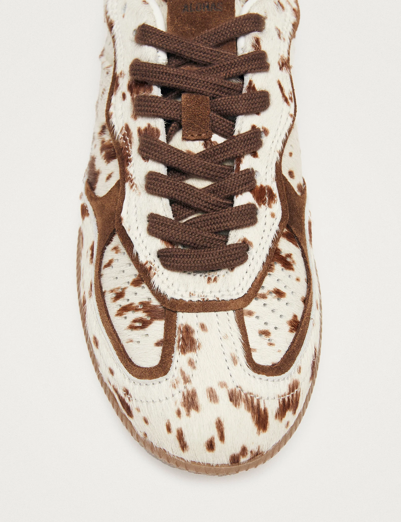 Alohas Cow Print Leather Trainers - Image 3