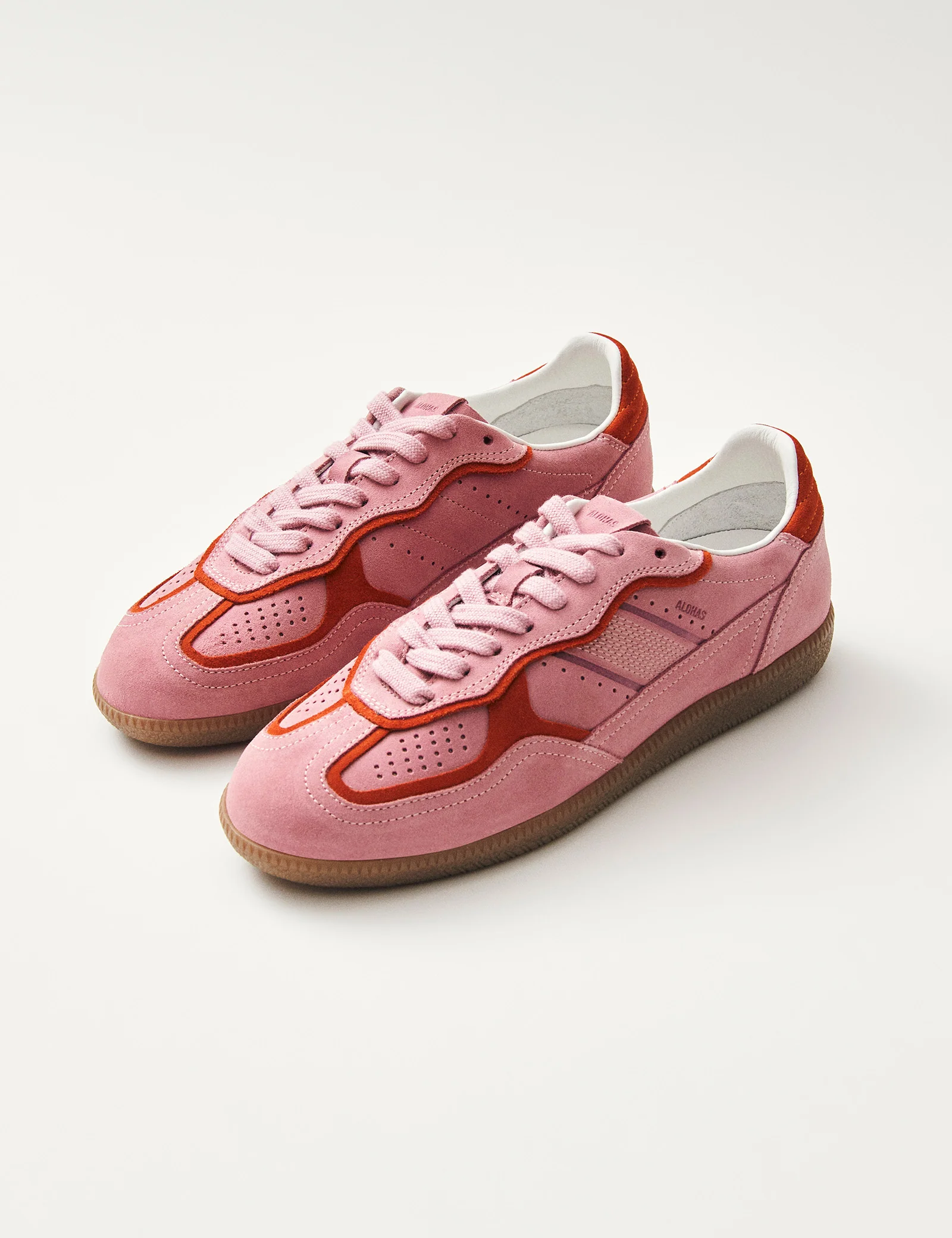 Alohas Rife Sea Pink Leather Trainers - Image 2