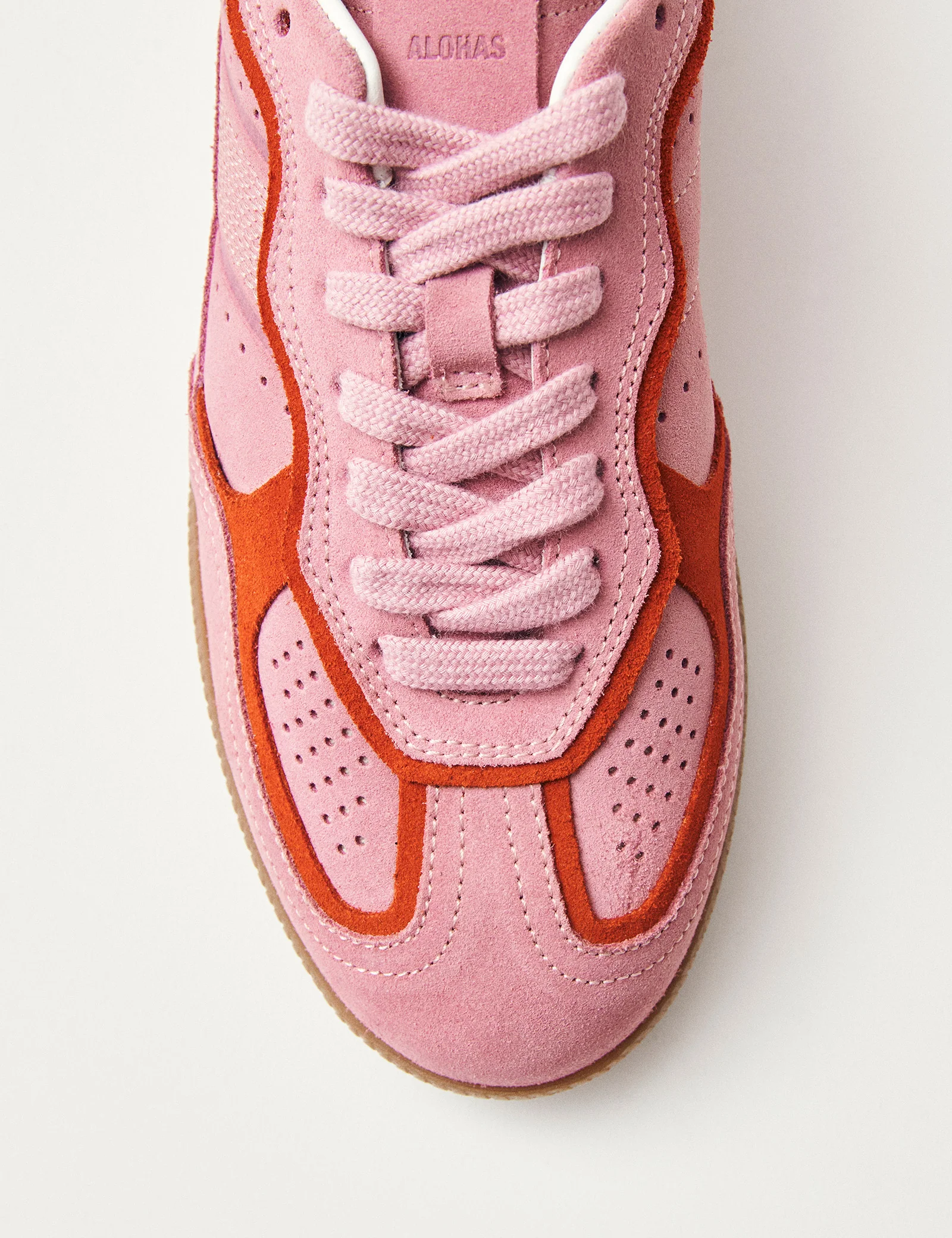 Alohas Rife Sea Pink Leather Trainers - Image 3