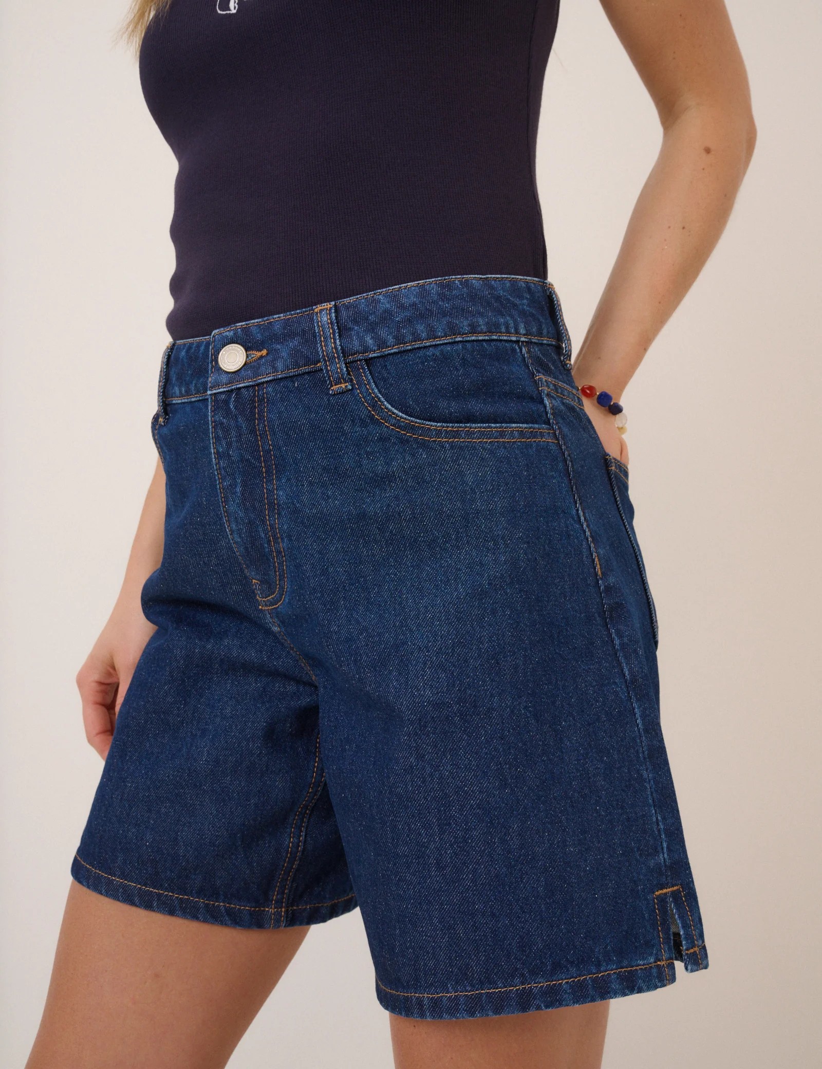 Dark Denim Bermuda Short - Image 4