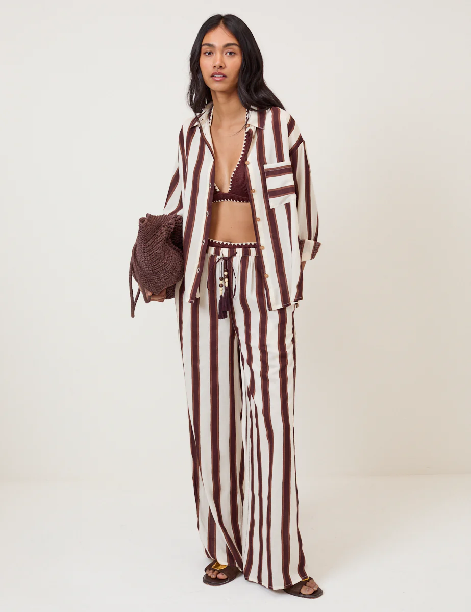 Brown Striped Shirt - Image 3