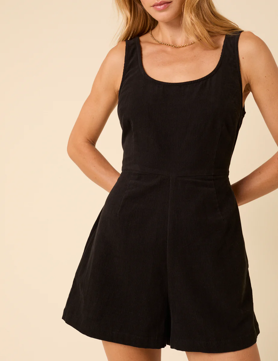 Black Cord Playsuit - Image 3