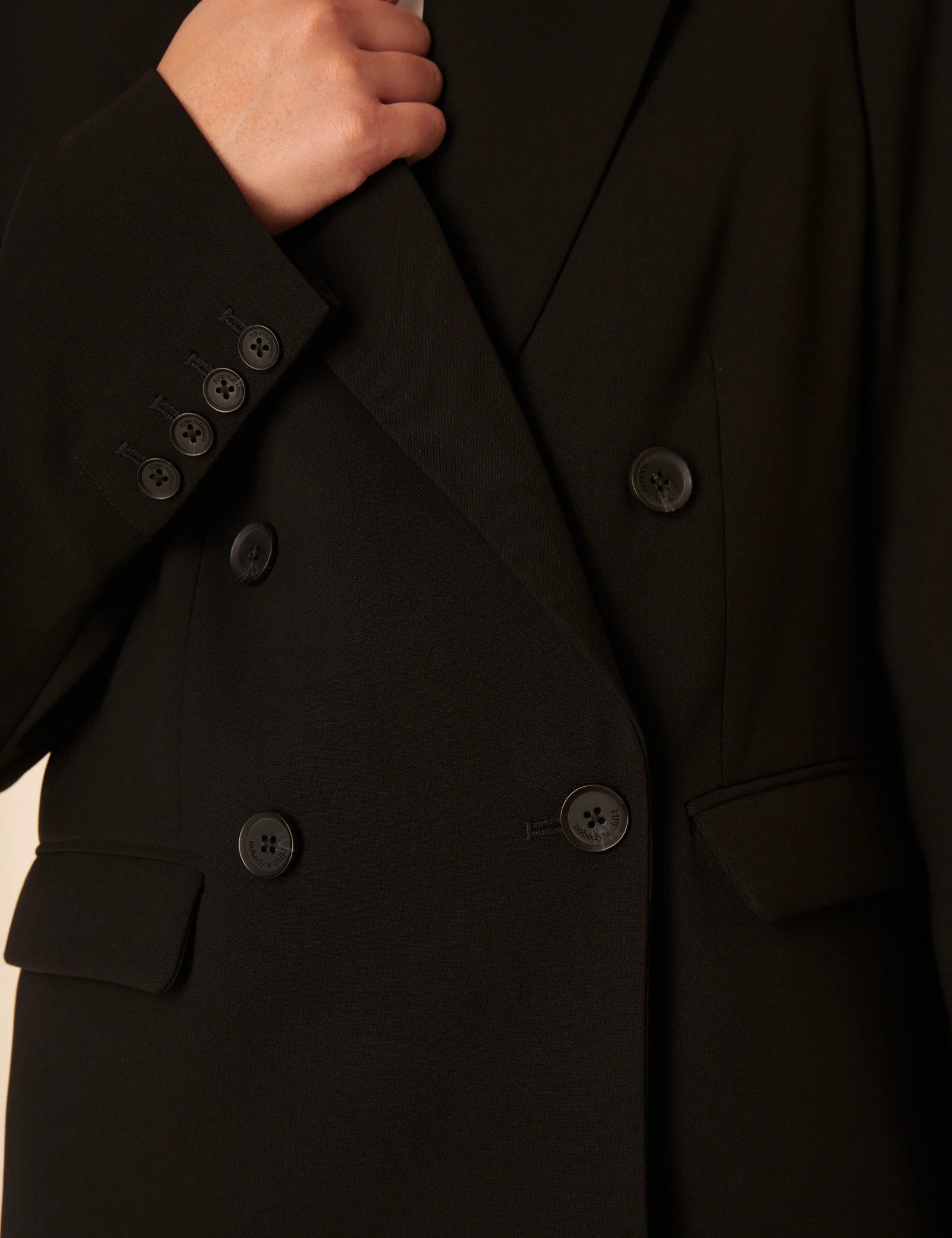Black Double Breasted Blazer - Image 4