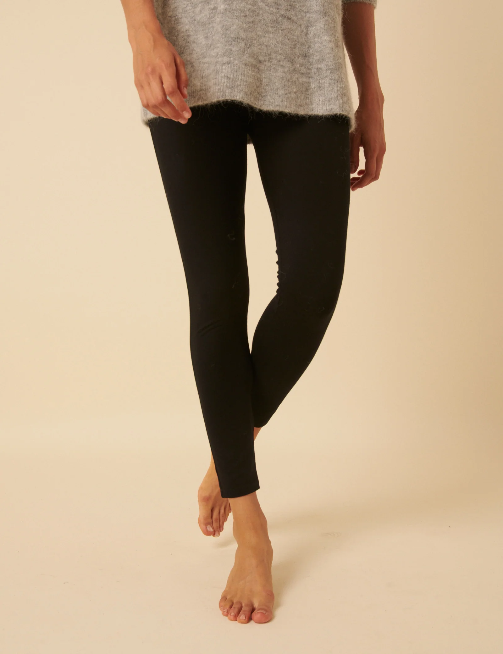 Black High Waisted Everyday Leggings - Image 2