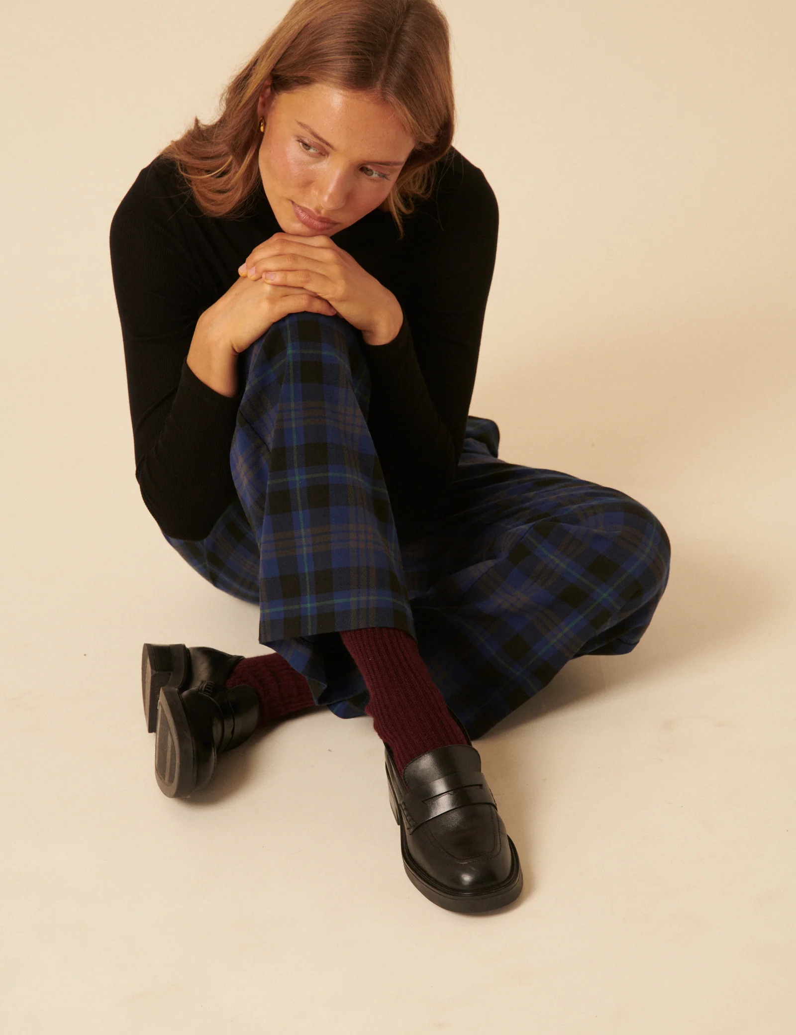 Black Leather Chunky Loafers - Image 5