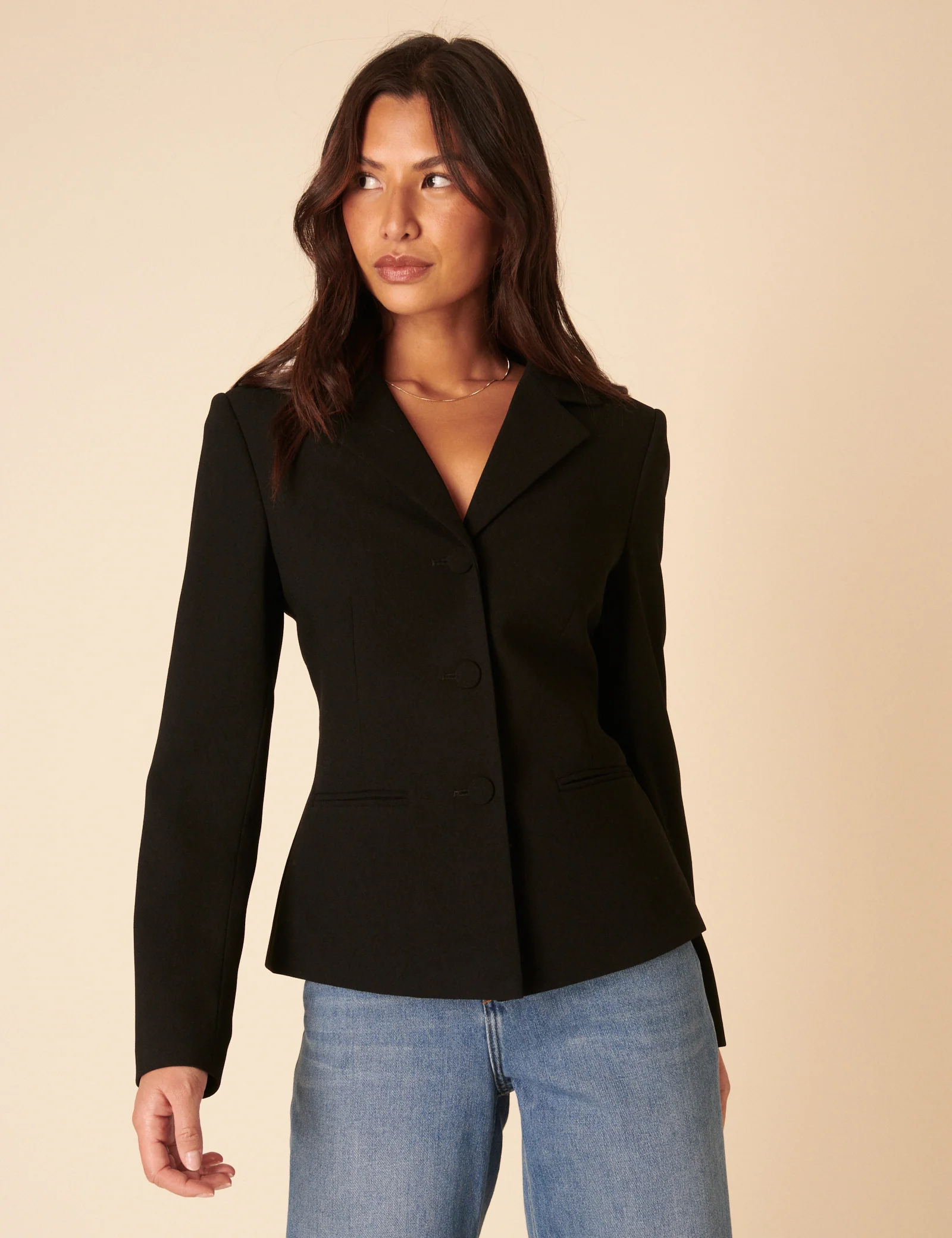 Black Tailored Blazer - Image 2