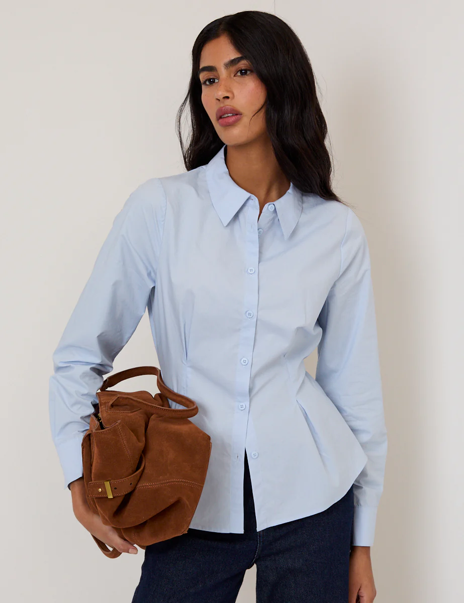 Blue Fitted Shirt - Image 2