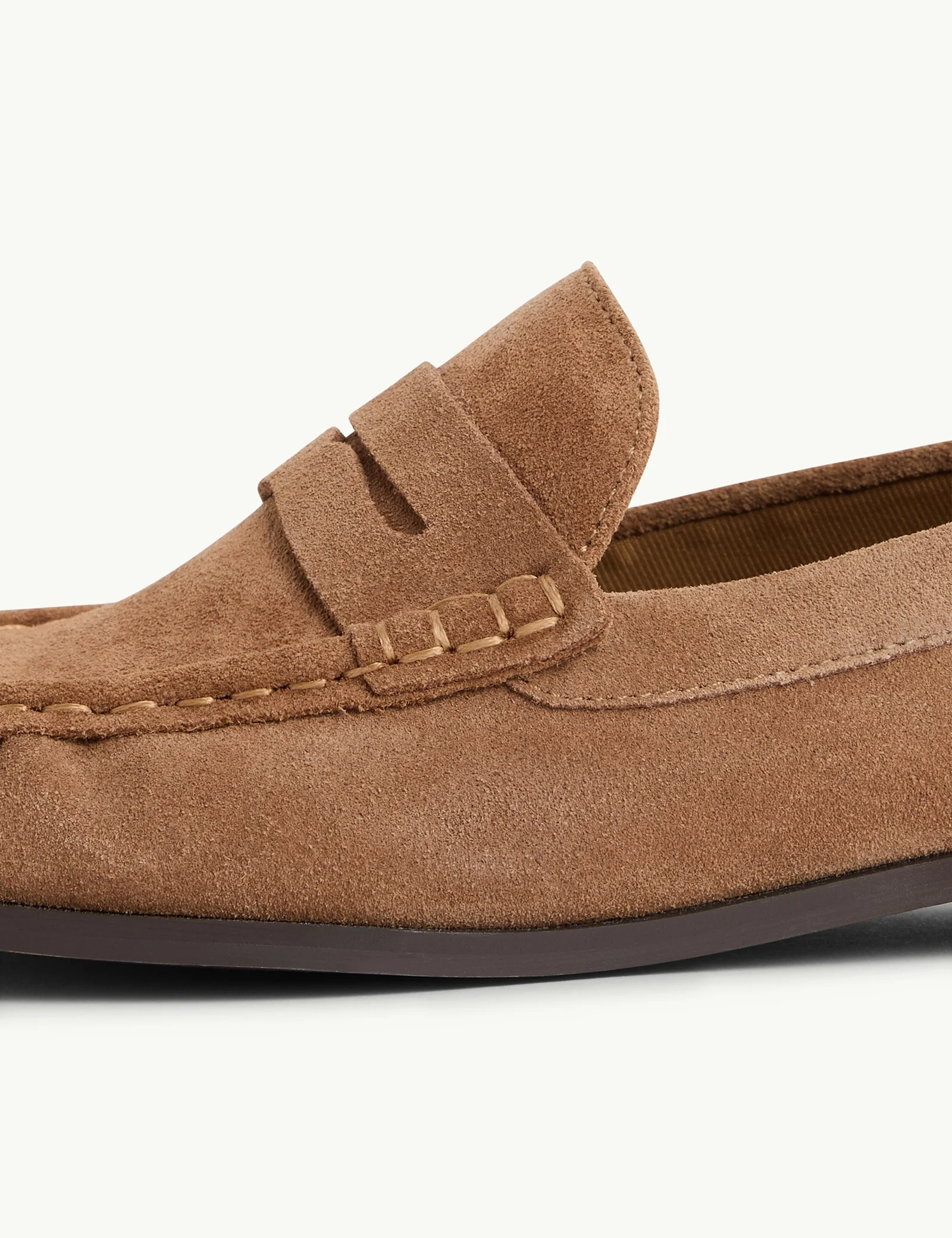 Tan Suede Loafers - Image 3