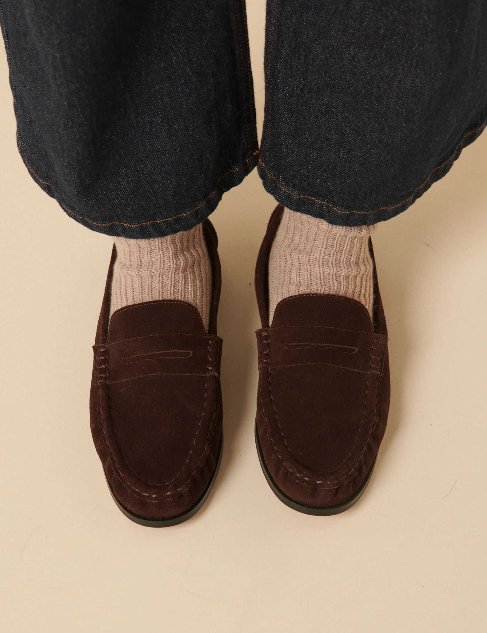 Brown Suede Loafers - Image 3