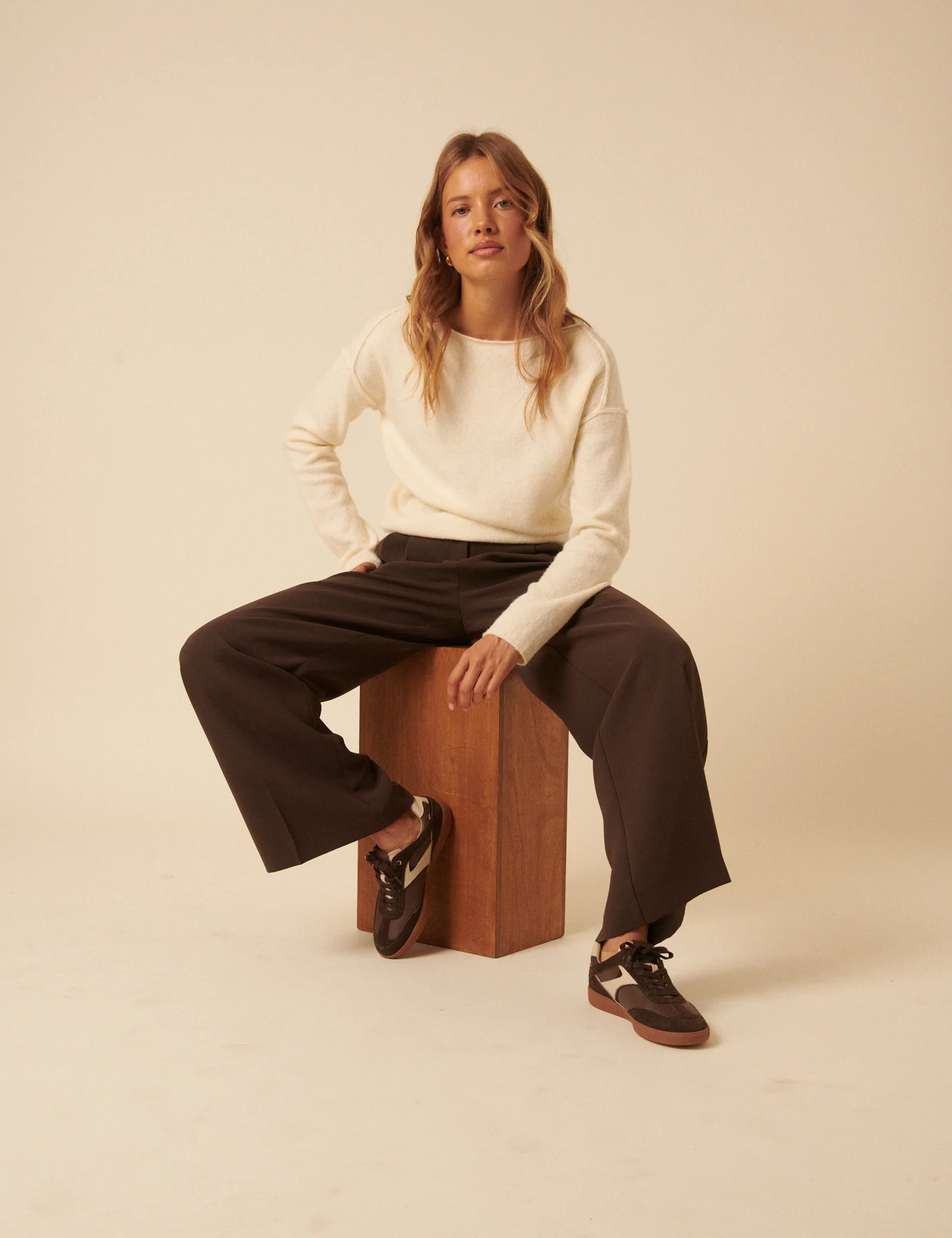 Brown Leather Trainers - Image 4