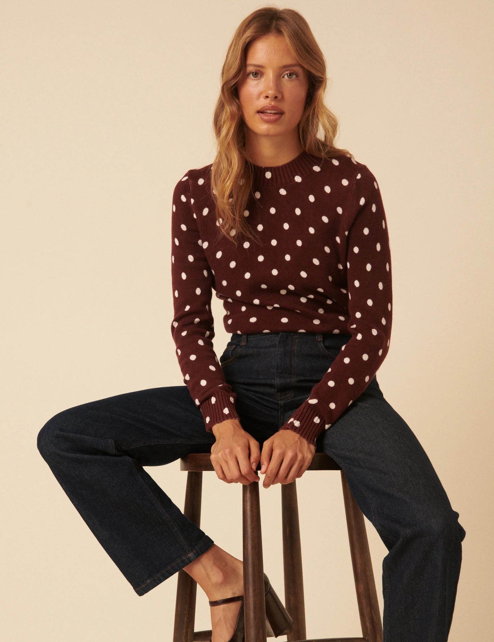 Brown Polka Dot Jumper - Image 3