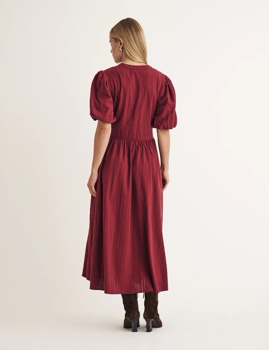 Burgundy Starlight Midi Dress - Image 5