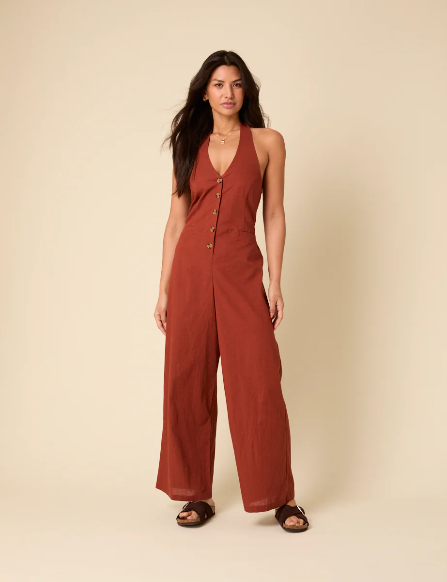 Burnt Orange Seema Jumpsuit