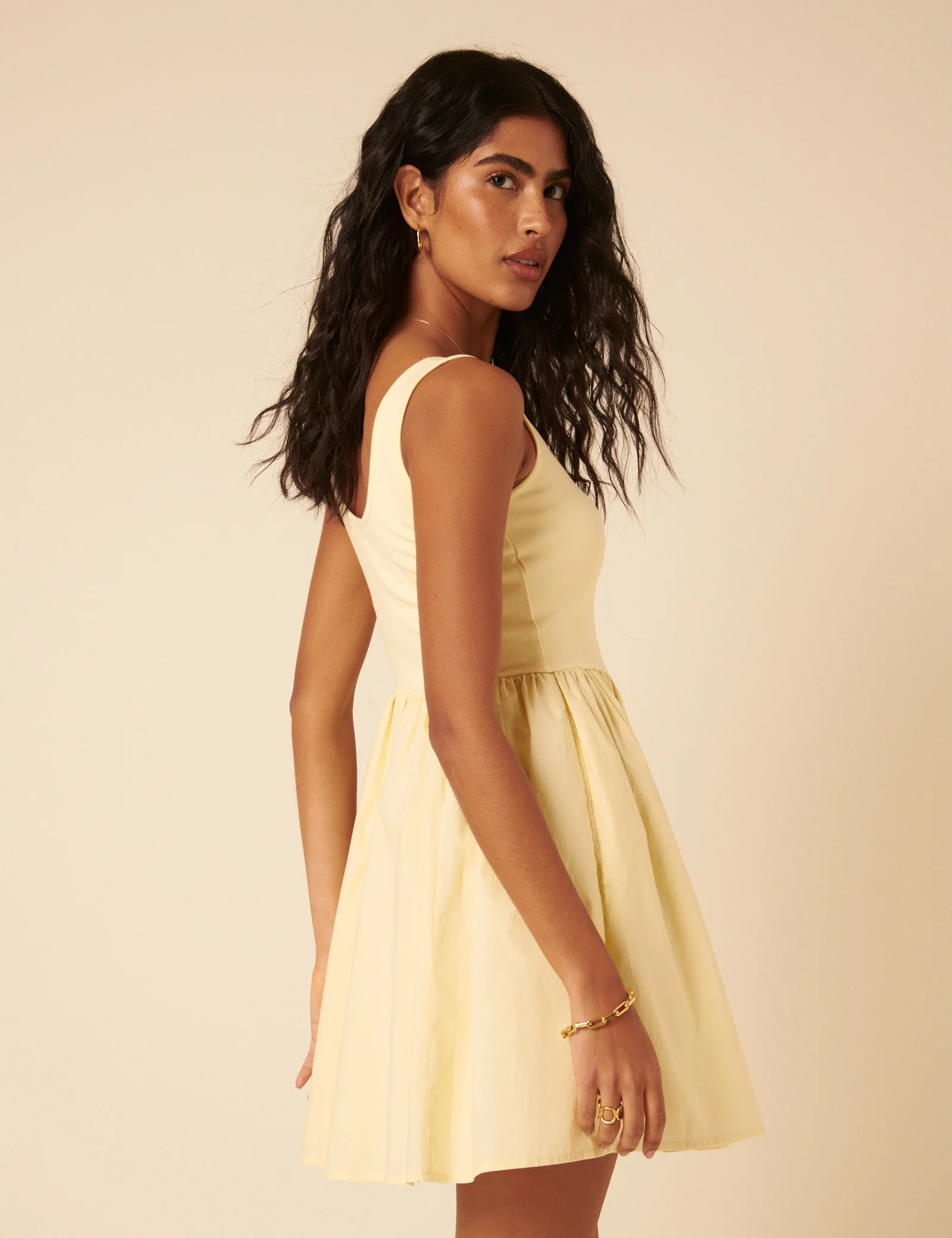 Butter Yellow Colorado Mini Dress - Image 5