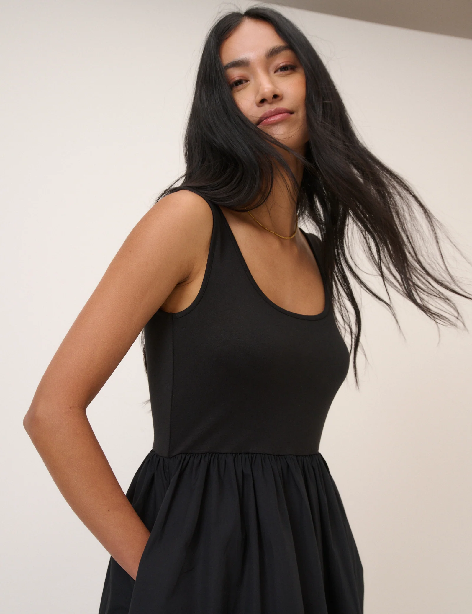 Black Sleeveless Colorado Midi Dress - Image 3