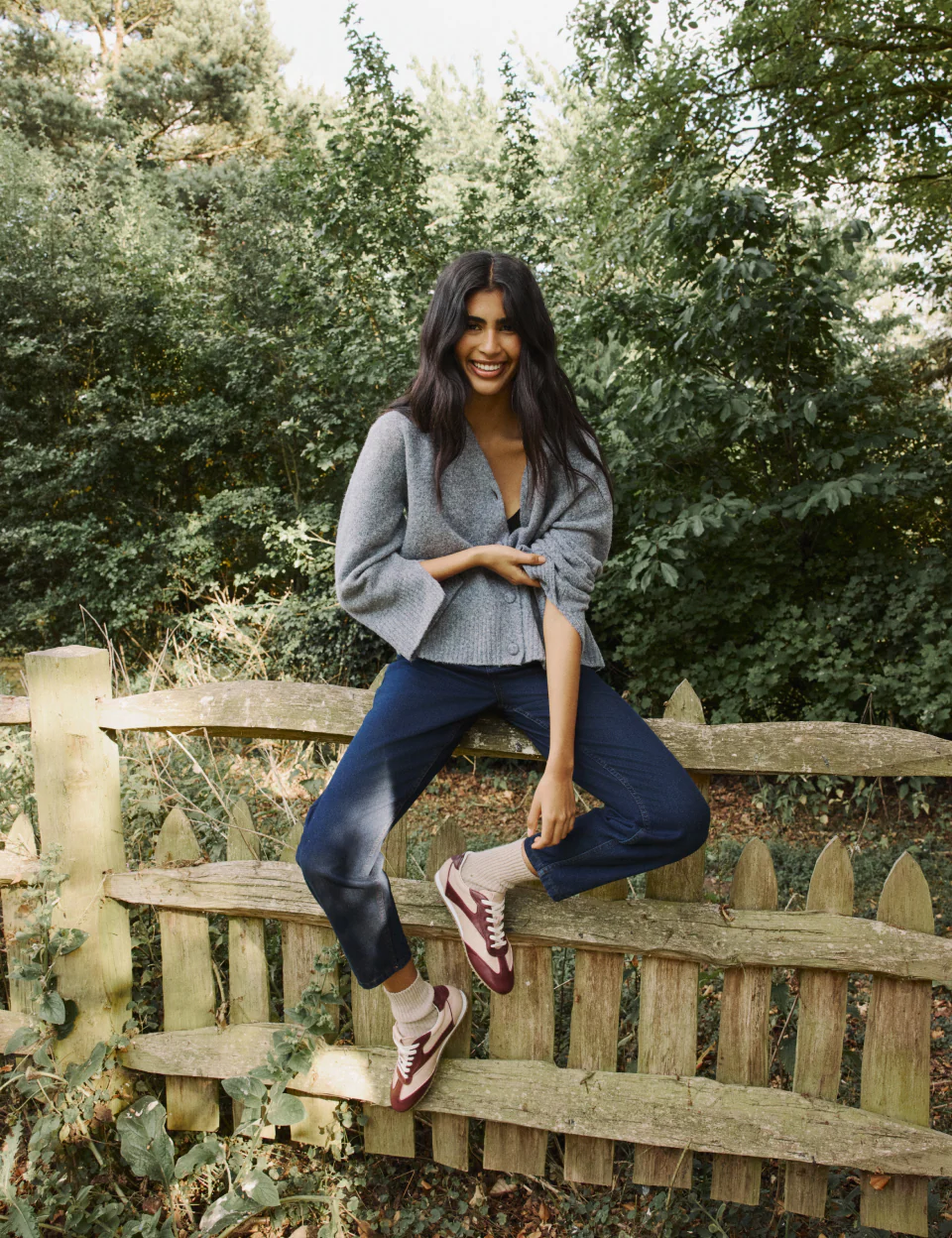 Dark Blue High Rise Putney Barrel Leg Jeans - Image 2