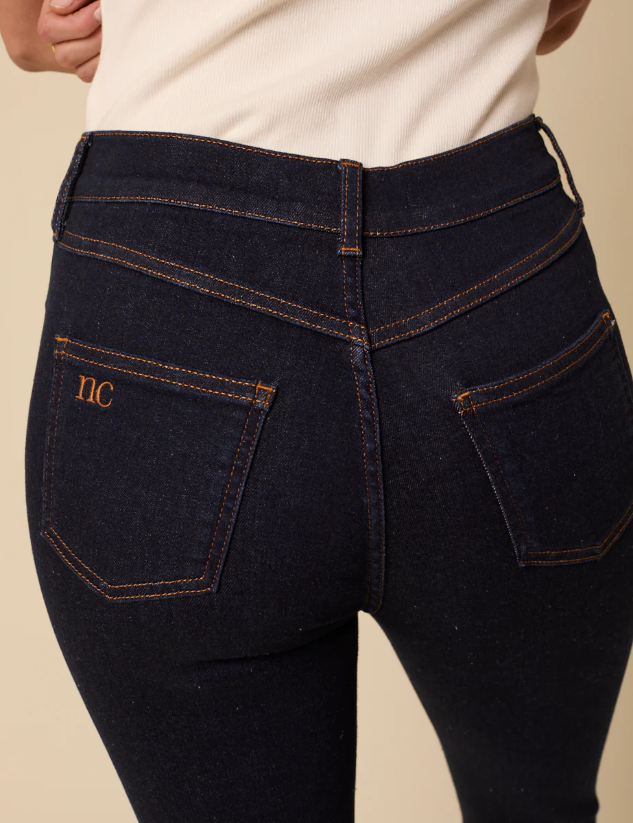 Dark Denim Capri Jeans - Image 3