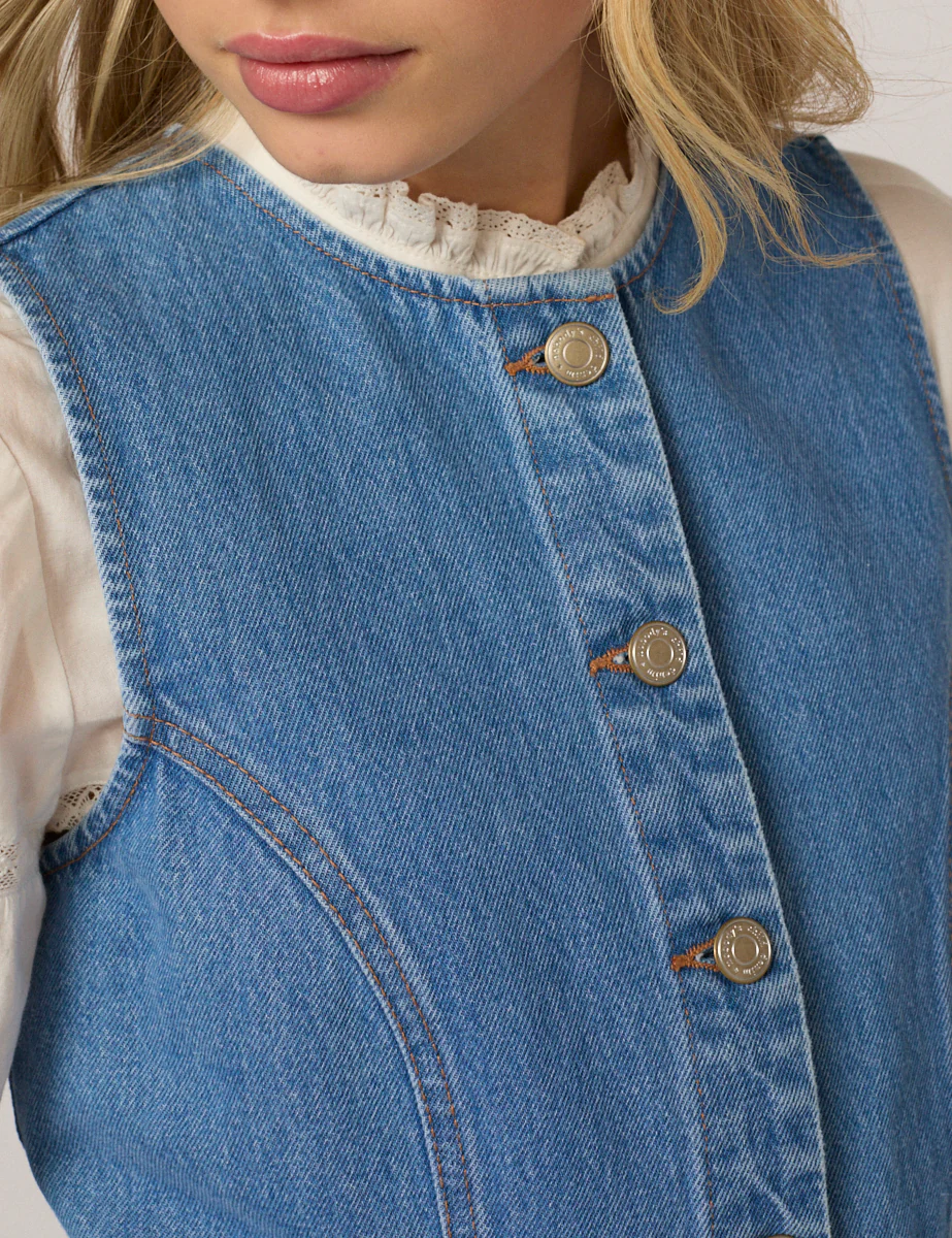 Blue Denim Ned Mini dress - Image 2