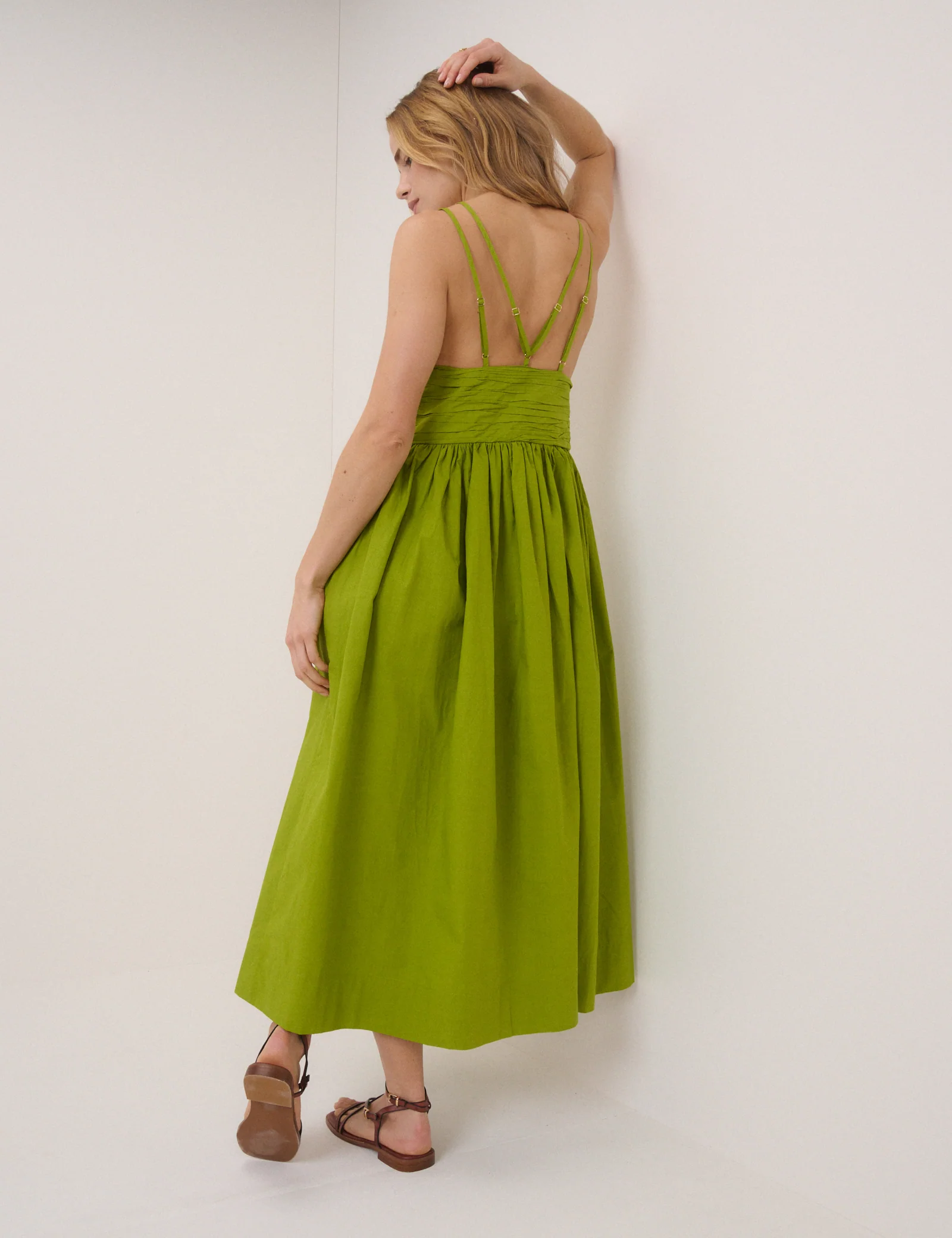 Green Dua Midi Dress - Image 5