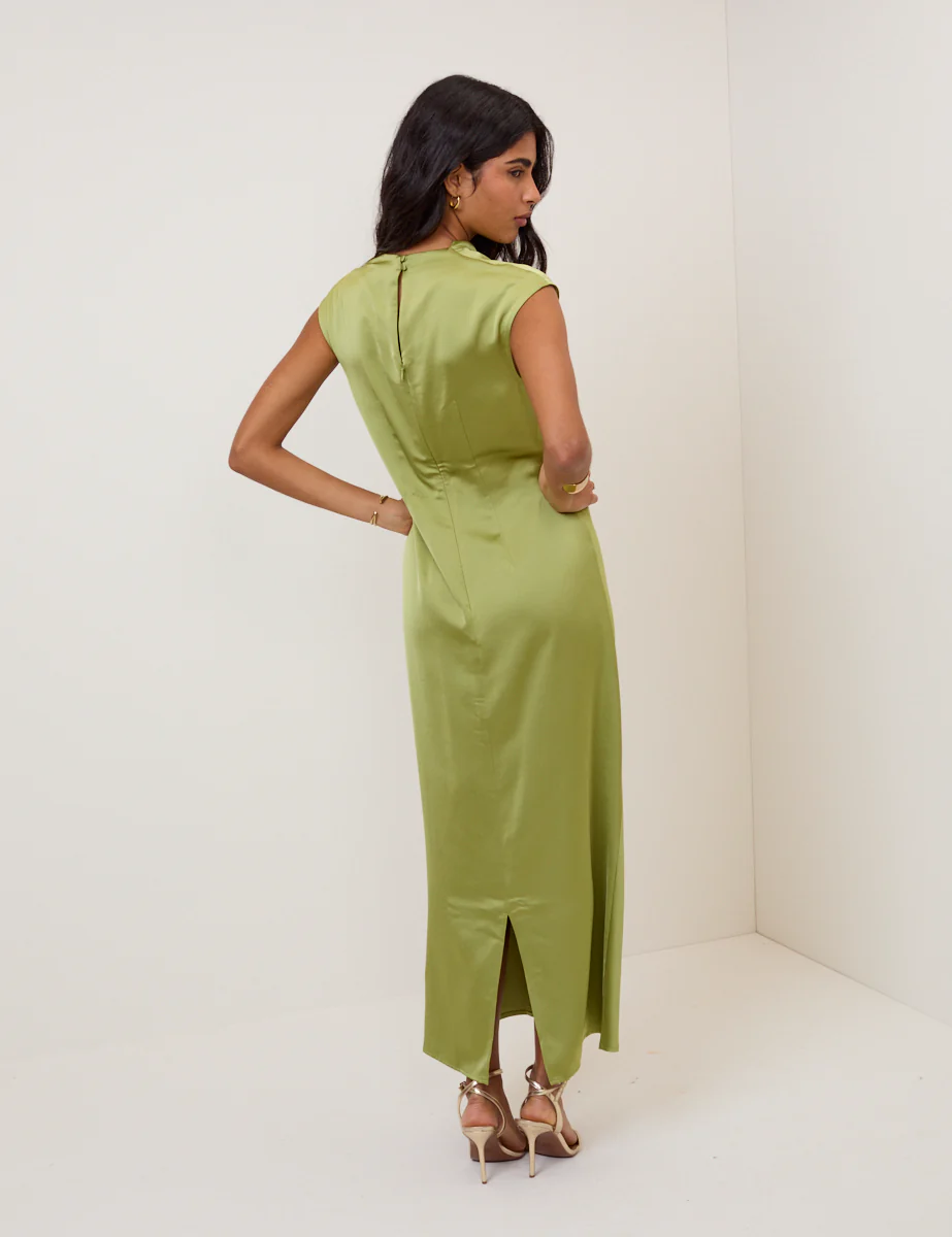 Green Cowl Neck Eden Maxi Dress - Image 5