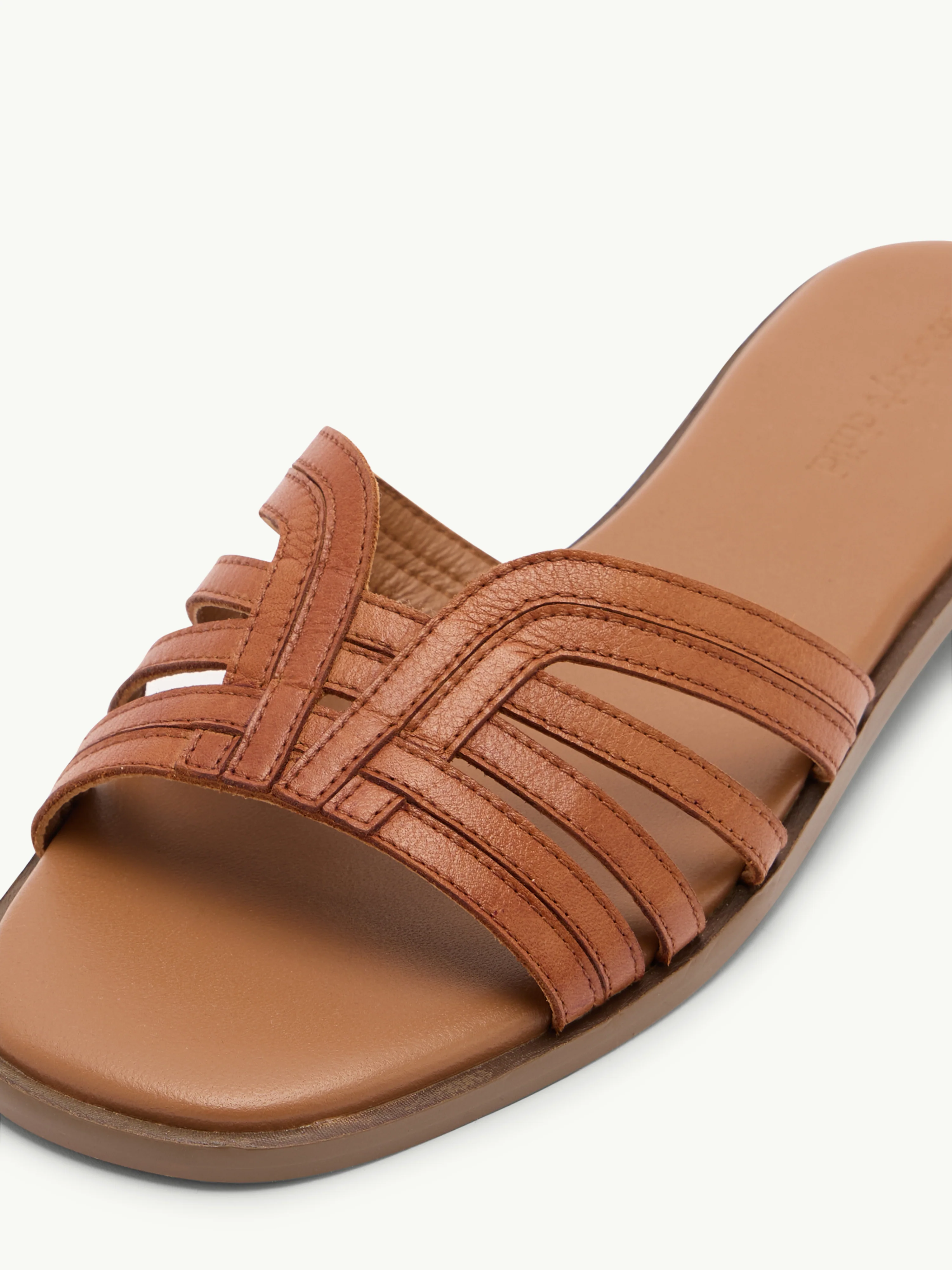 Light Brown Leather Sandals - Image 2
