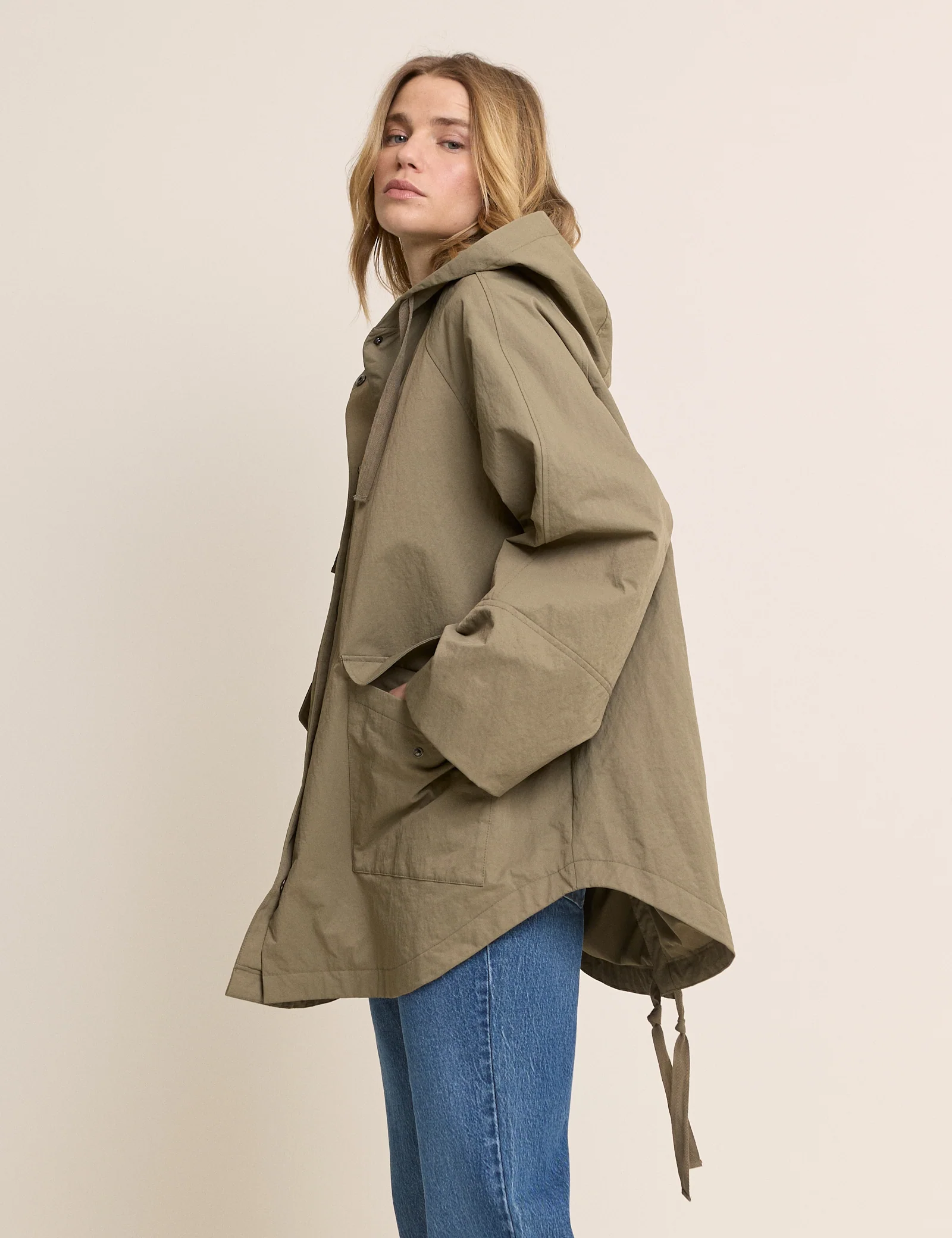 Green Hooded Parka Jacket - Image 2