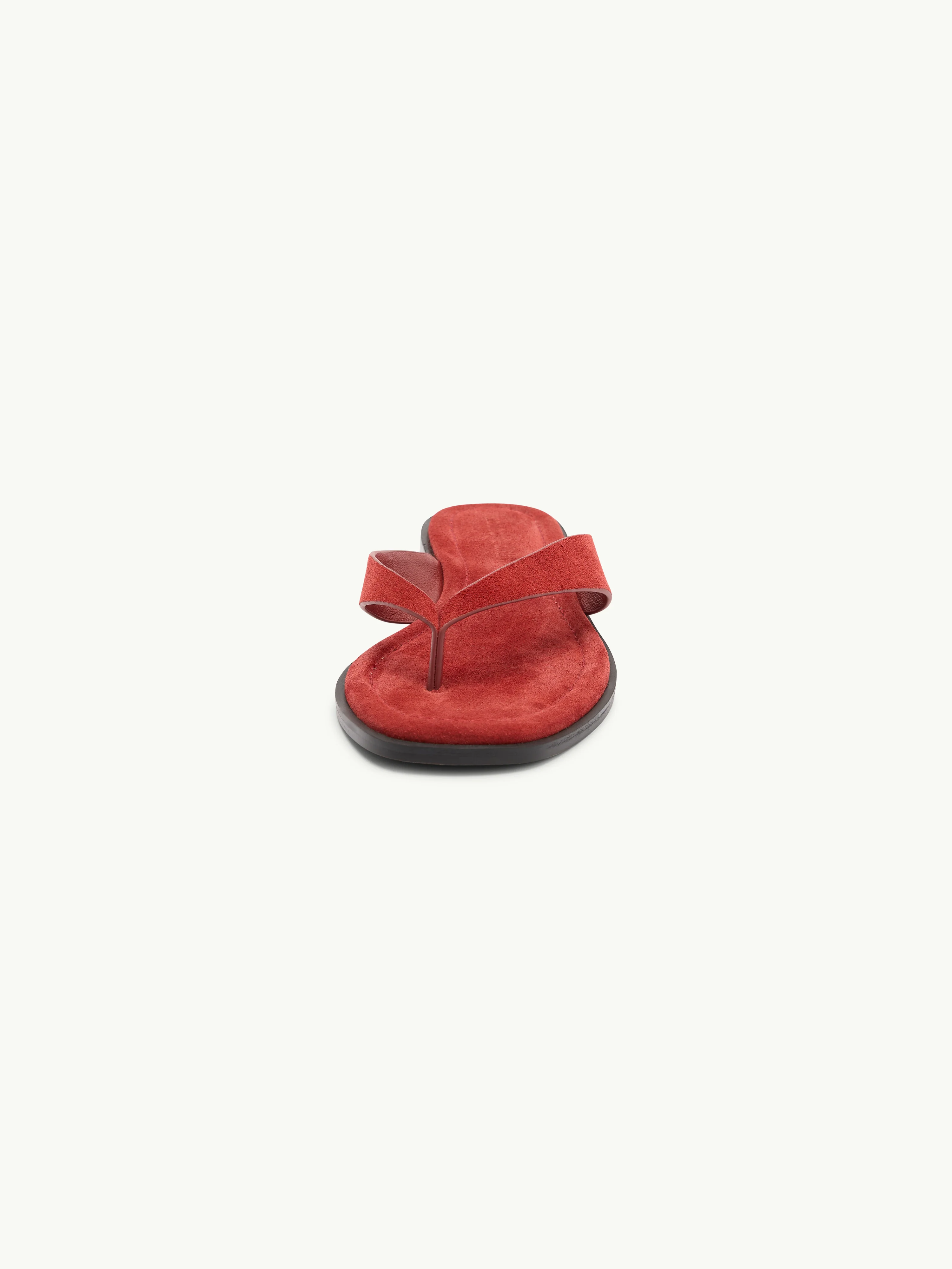 Red Suede Flip Flops - Image 4