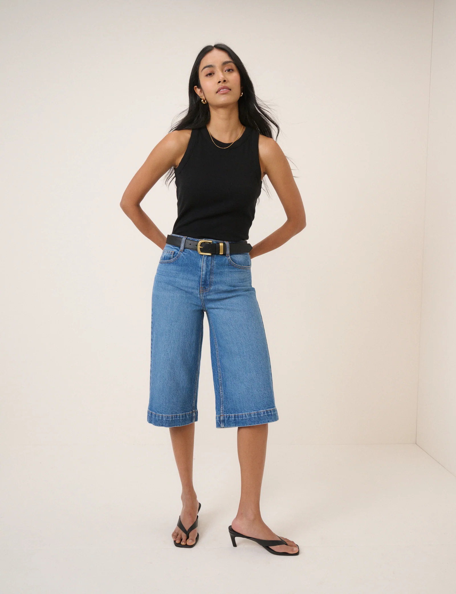 Denim Bermuda Shorts - Image 3