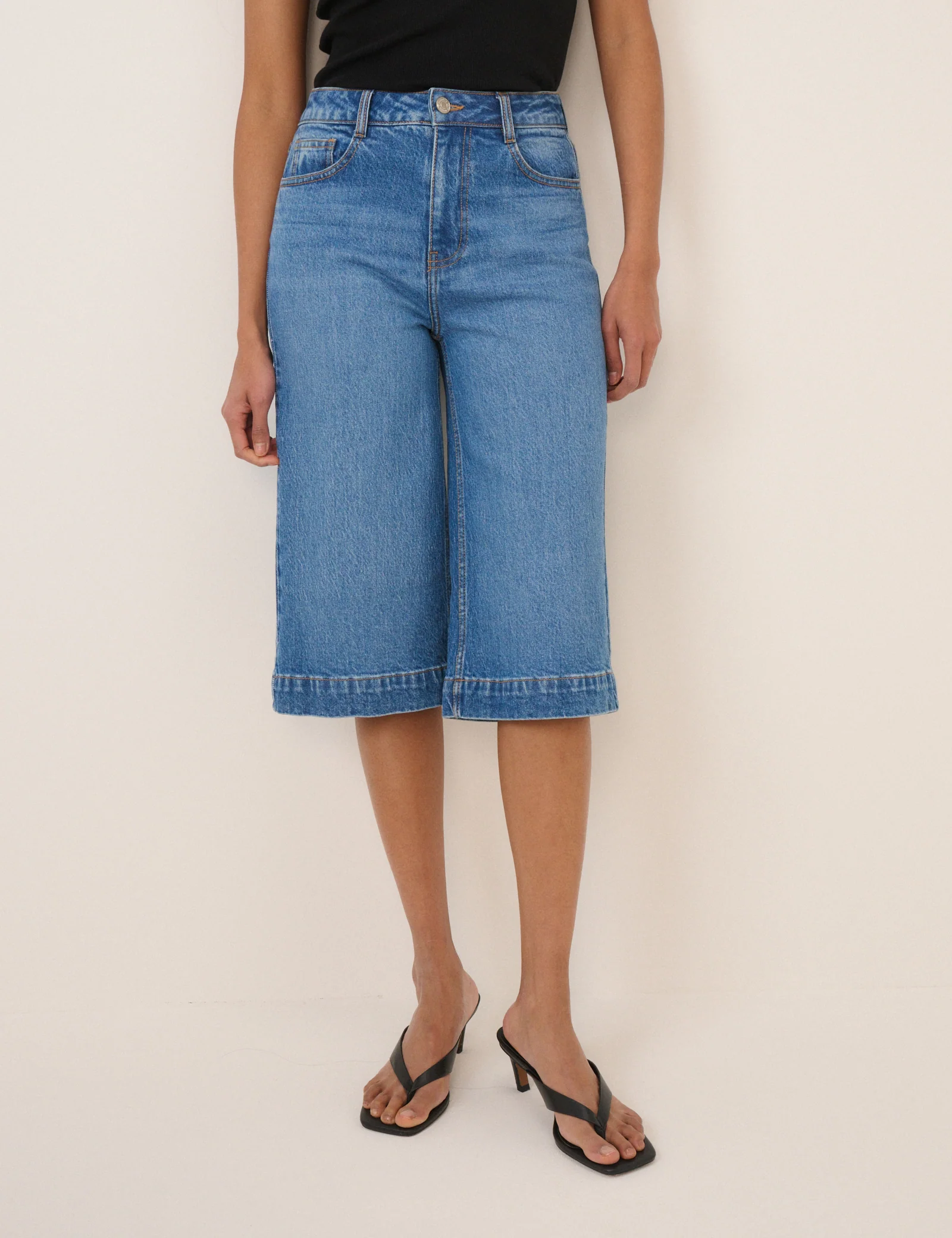 Denim Bermuda Shorts - Image 4