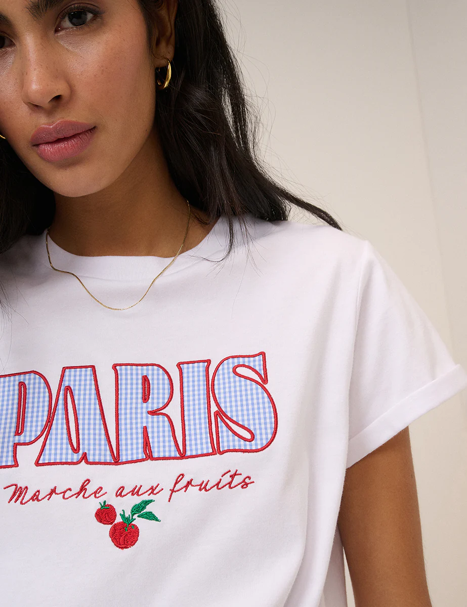 White Paris Graphic T-Shirt - Image 2