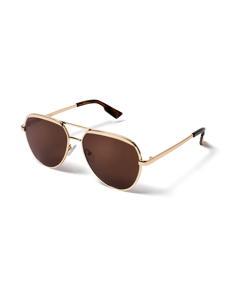 Gold Aviator Amelia Sunglasses - Image 2