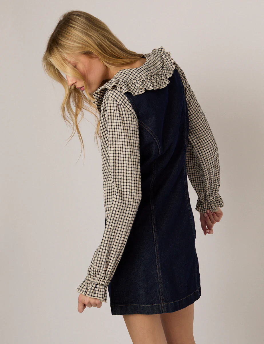 Dark Denim Harvey Fitted Mini Dress - Image 5