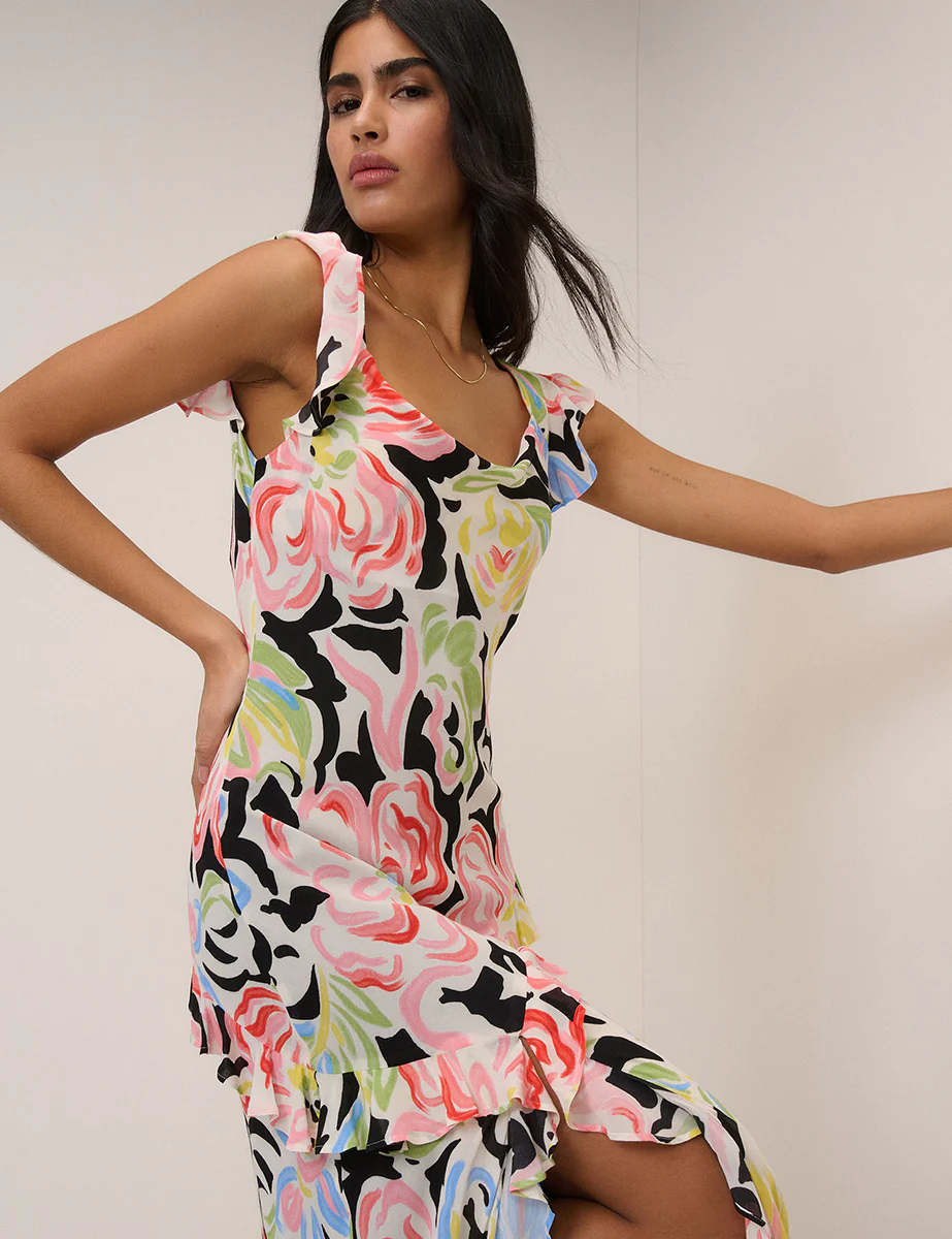 Black Floral Juniper Maxi Dress - Image 6