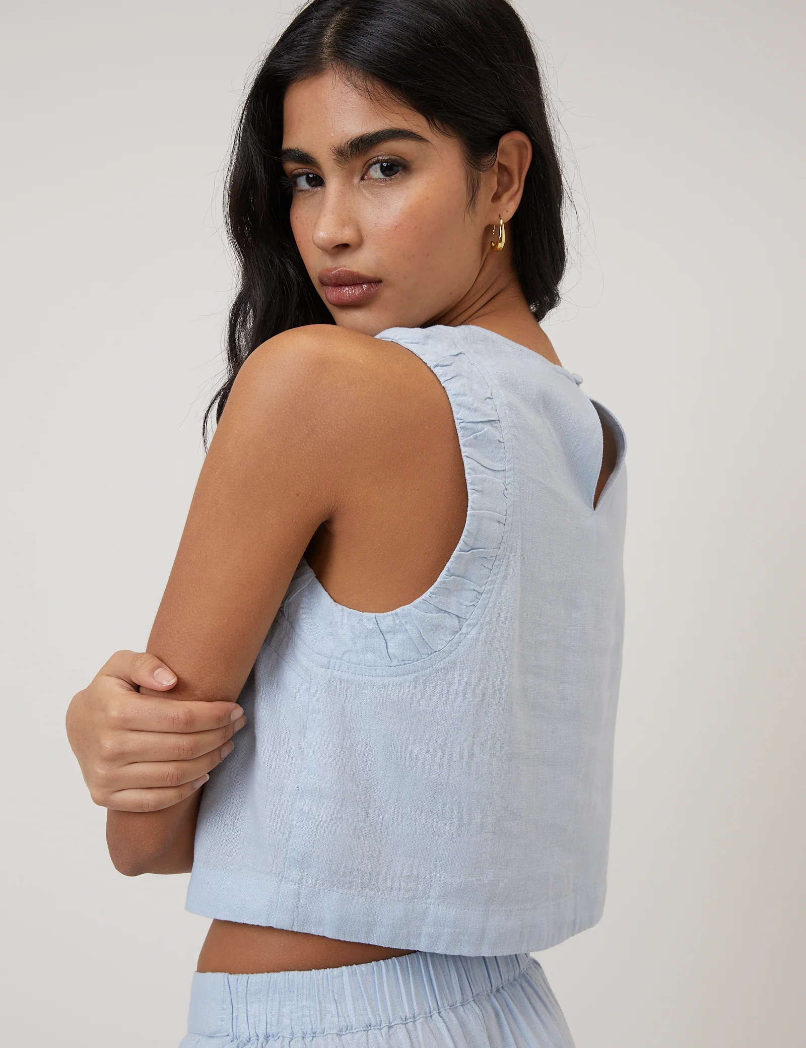 Light Blue Linen-Blend Set - Image 4