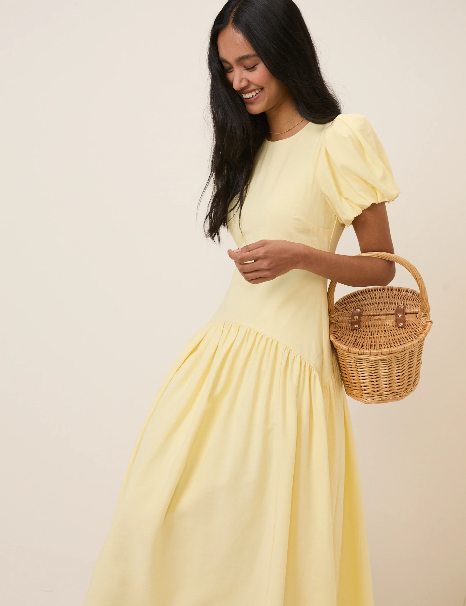 Butter Yellow Maicy Midi Dress - Image 4