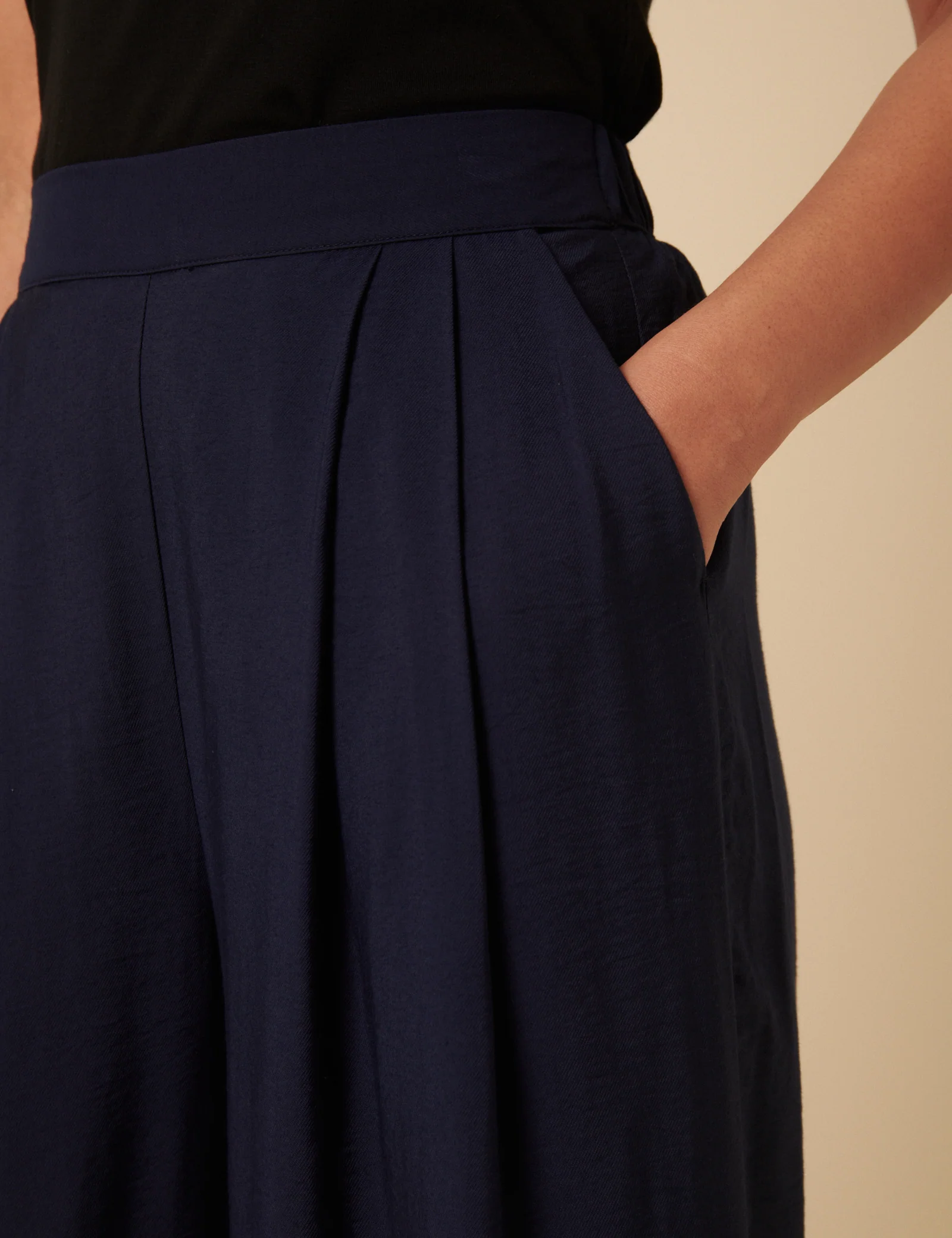 Navy Full Length Zeena Trousers - Image 2