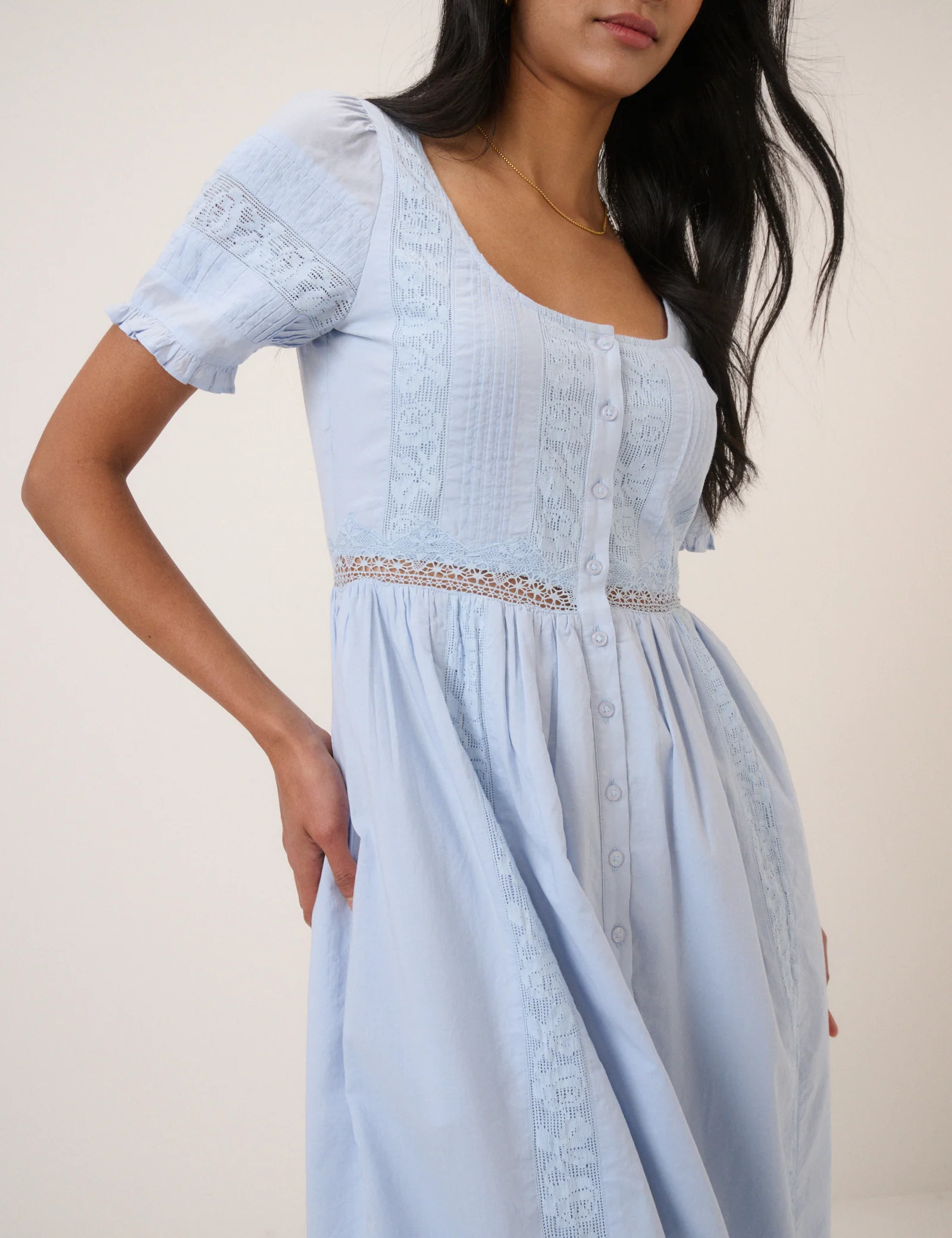 Light Blue Octavia Midi Dress - Image 2
