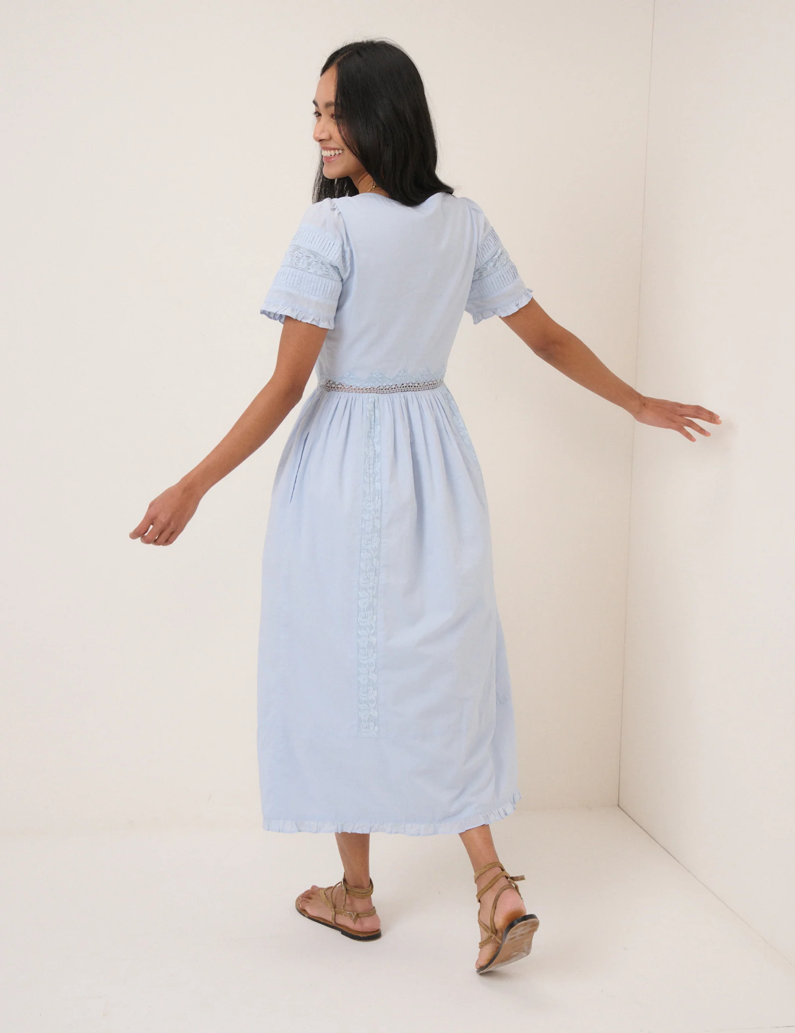 Light Blue Octavia Midi Dress - Image 3