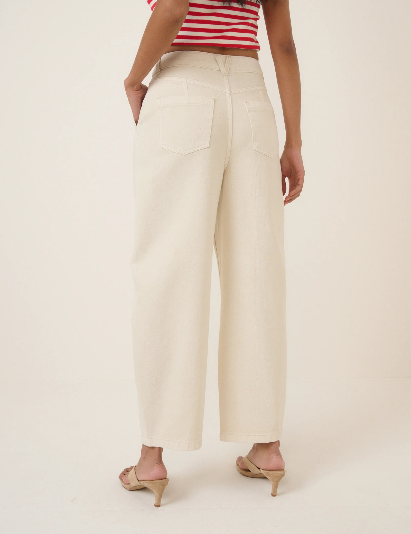 Cream Peckham Barrel Leg Jeans - Image 5