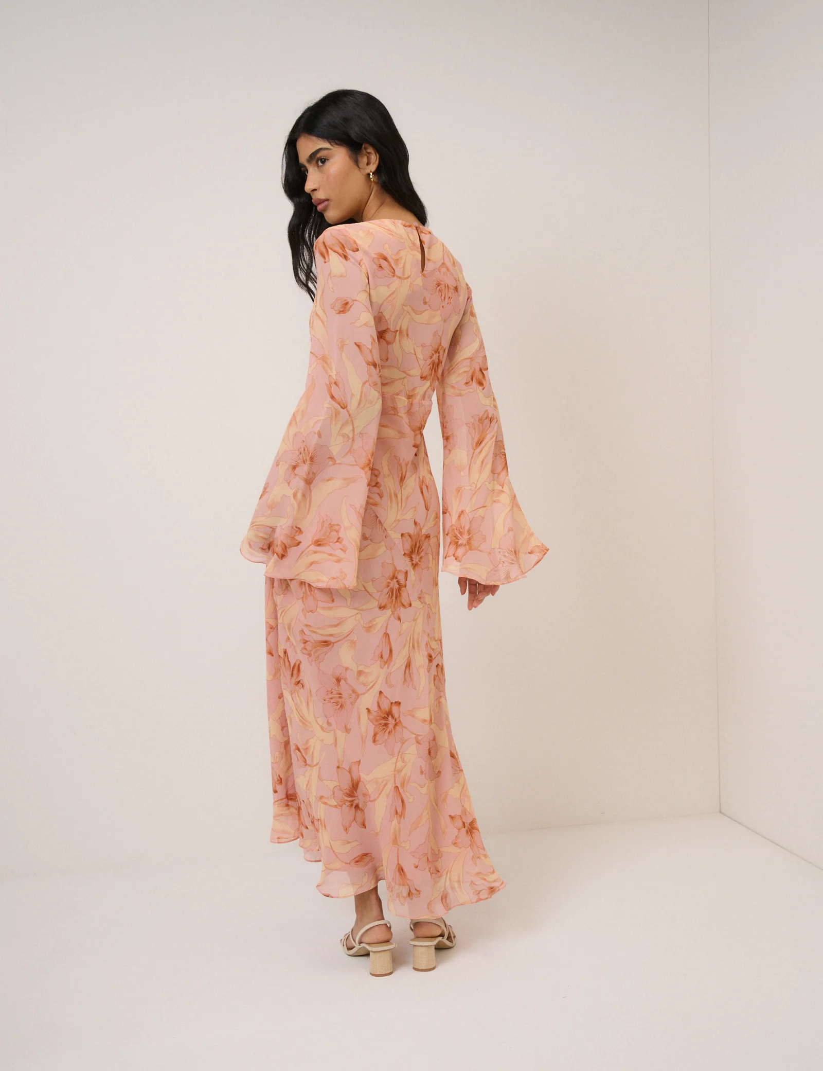 Pink Floral Phoenix Maxi Dress - Image 5