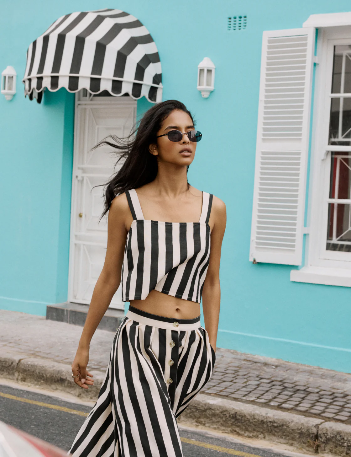 Black Striped Swing Top - Image 3