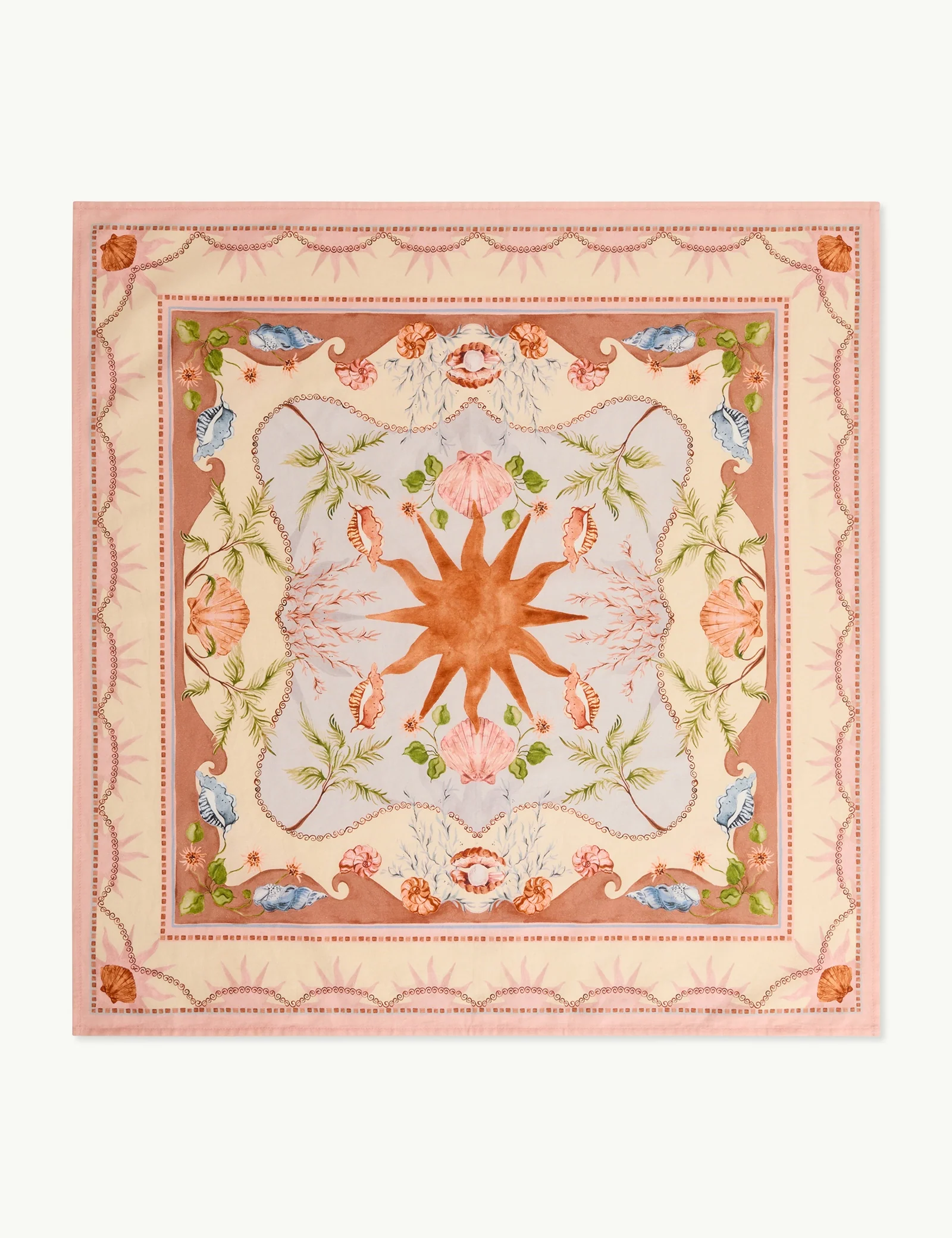 Orange Printed Headscarf - Image 3