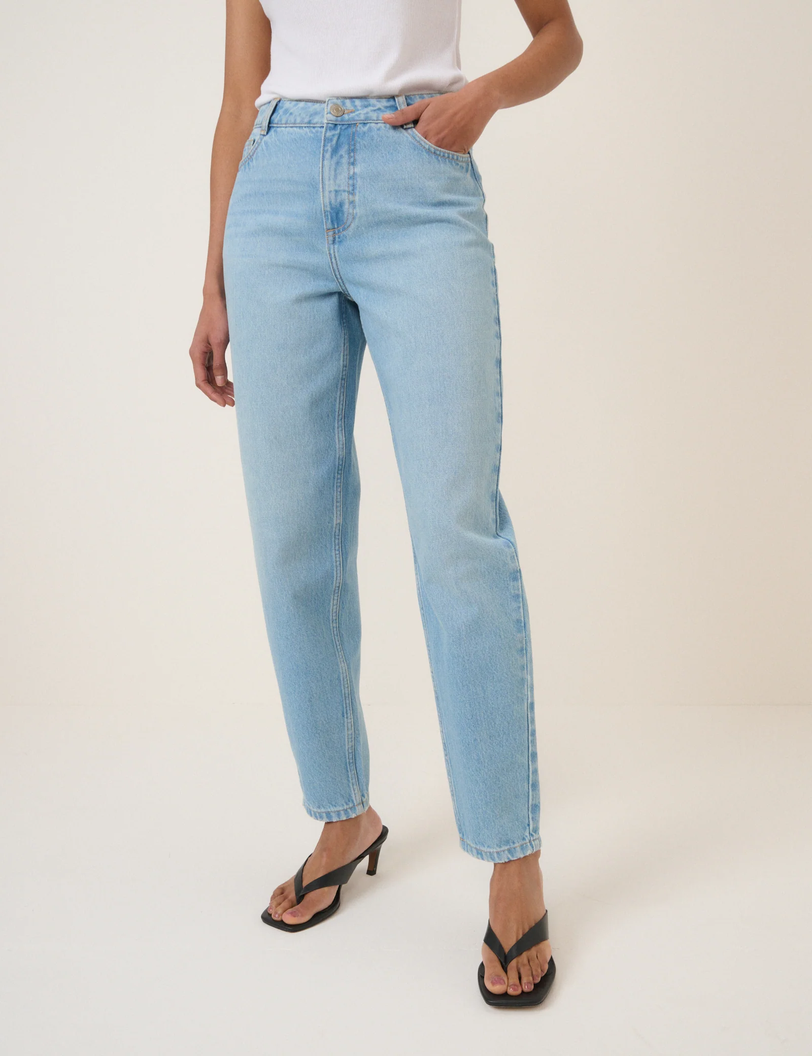 Light Blue Putney Barrel Leg Jeans - Image 2