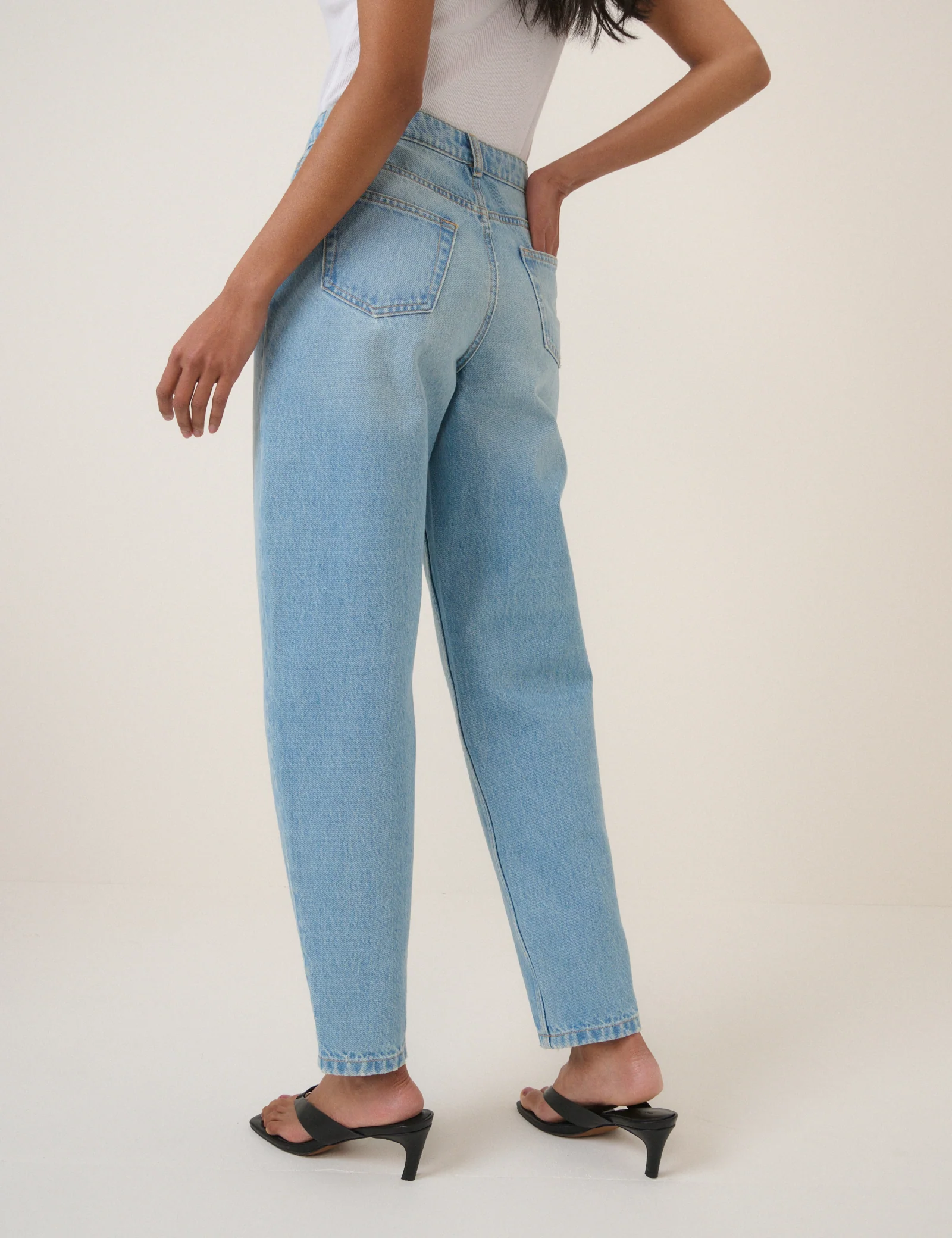 Light Blue Putney Barrel Leg Jeans - Image 5