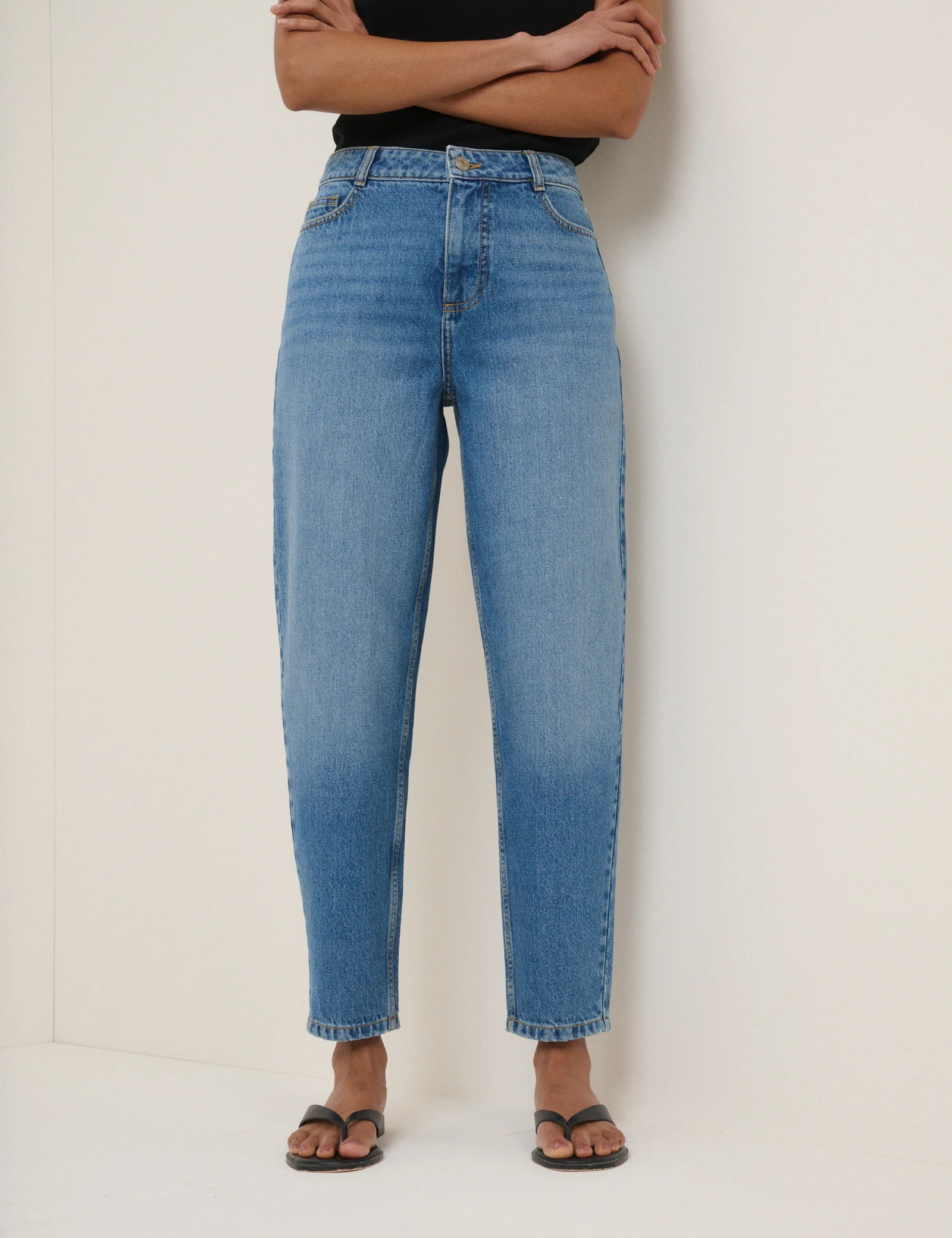 Blue Putney Barrel Leg Jeans - Image 2