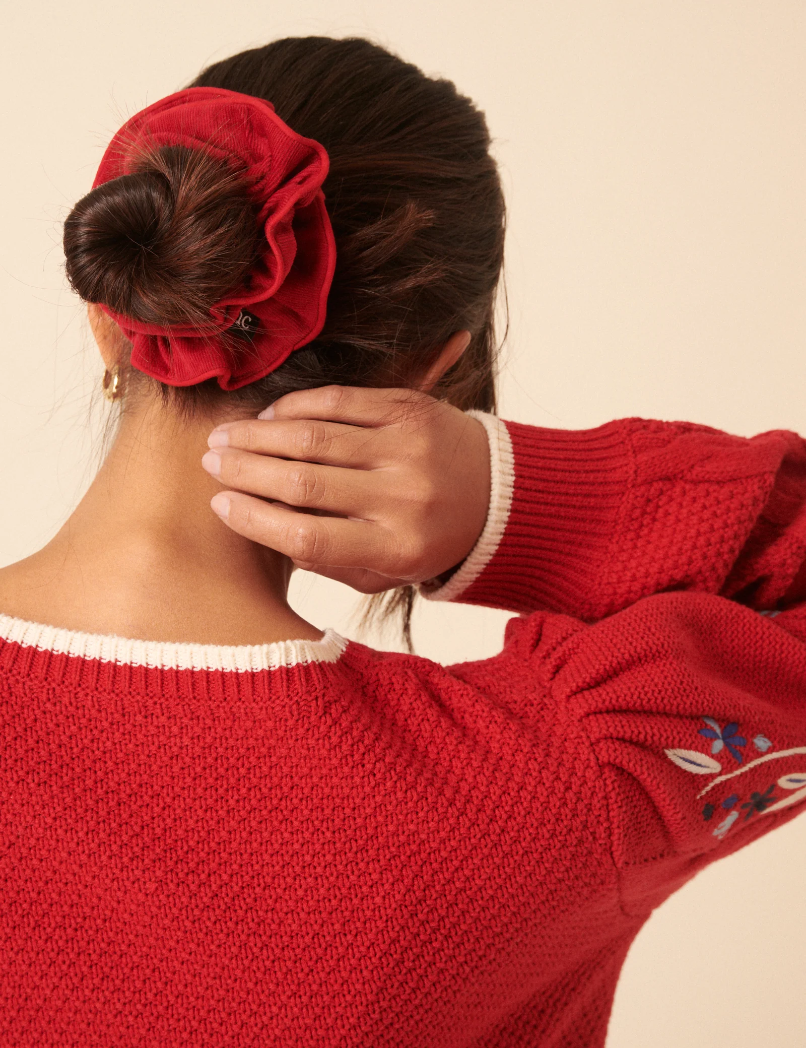 Red Cord Scrunchie - Image 2