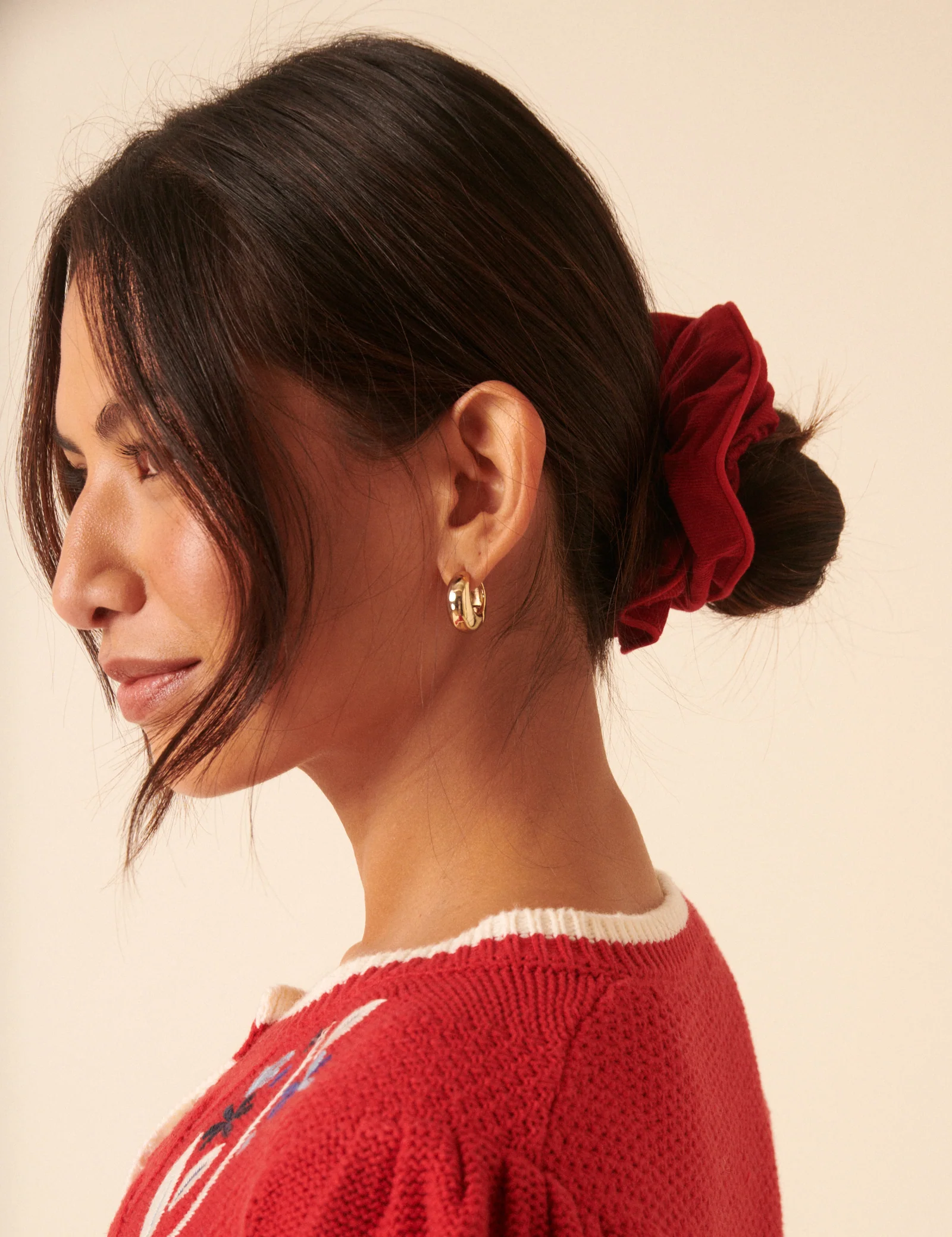Red Cord Scrunchie - Image 4
